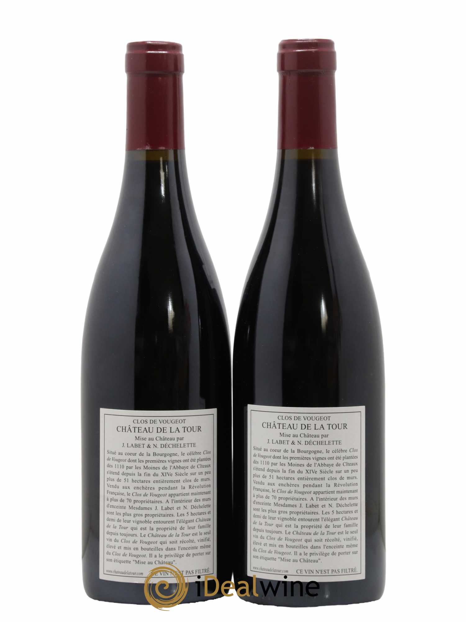 Clos de Vougeot Grand Cru Vieilles Vignes Château de La Tour 2005 - Lot de 2 bouteilles - 1