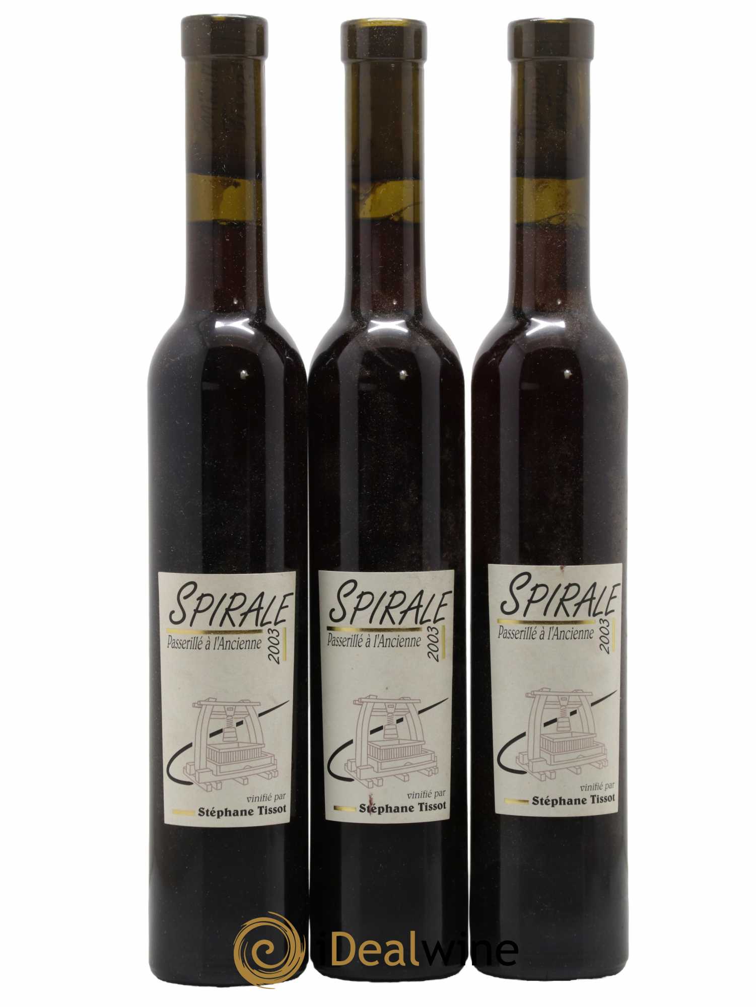 Vin de France Spirale Passerillé Bénédicte et Stéphane Tissot 2003 - Posten von 3 Demi-Flaschen - 0