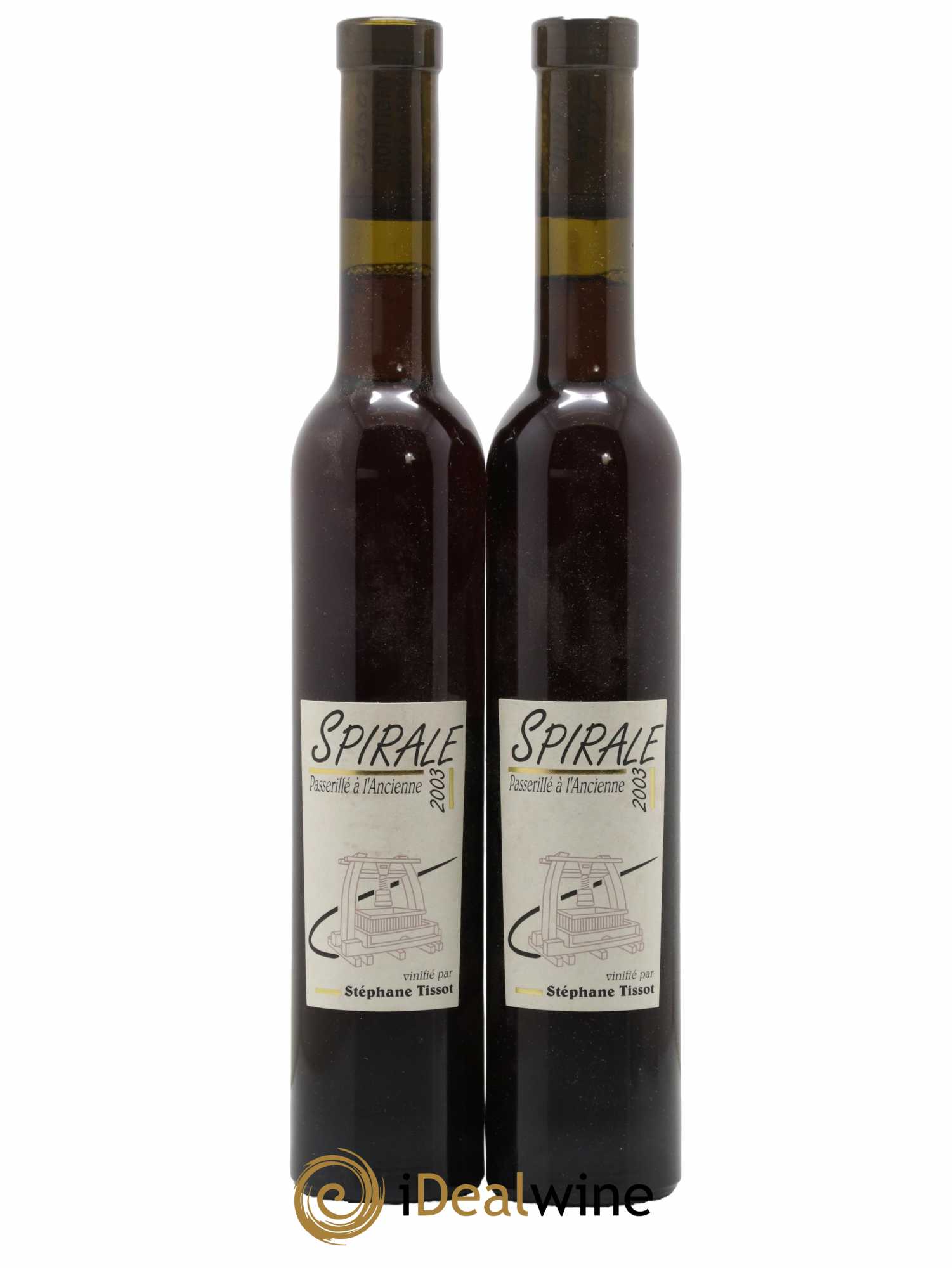 Vin de France Spirale Passerillé Bénédicte et Stéphane Tissot 2003 - Posten von 2 Demi-Flaschen - 0