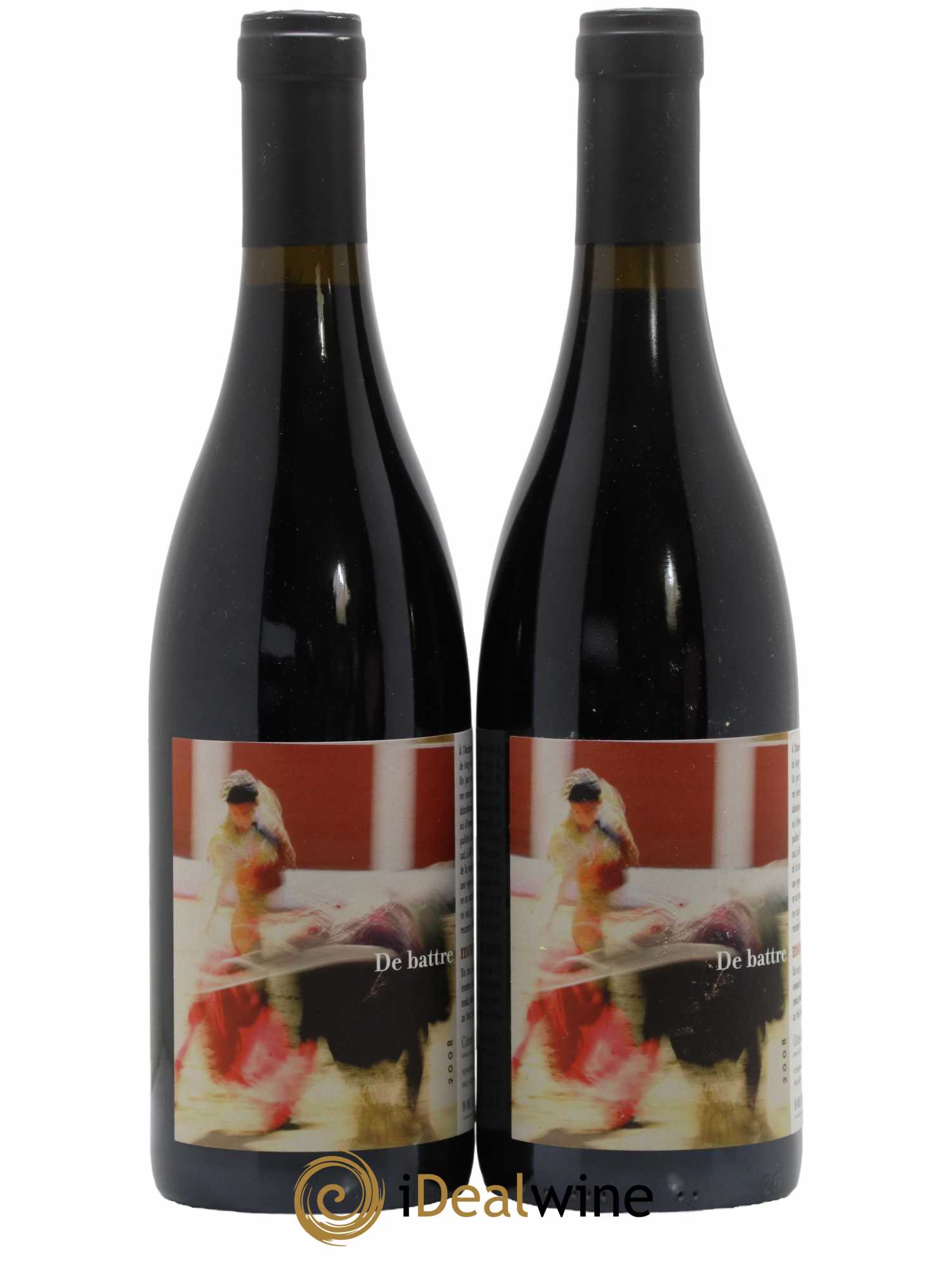 Côtes Catalanes (Anciennement Côtes du Roussillon) Clos des Fées De battre mon coeur s'est arrêté Hervé Bizeul 2008 - Lot de 2 bouteilles - 0