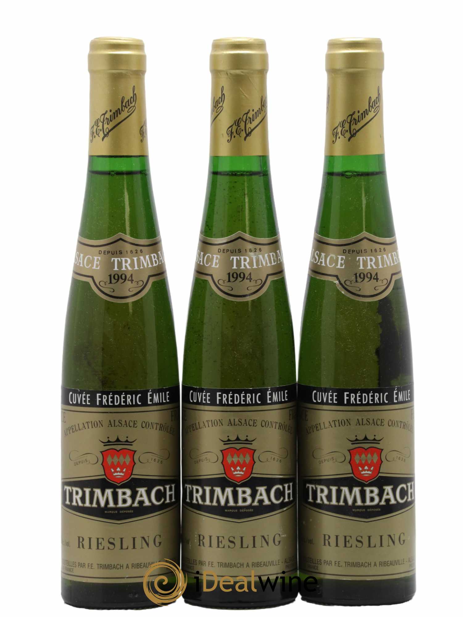 Alsace Riesling Cuvée Frédéric Emile Trimbach (Domaine) 1994 - Posten von 3 Demi-Flaschen - 0