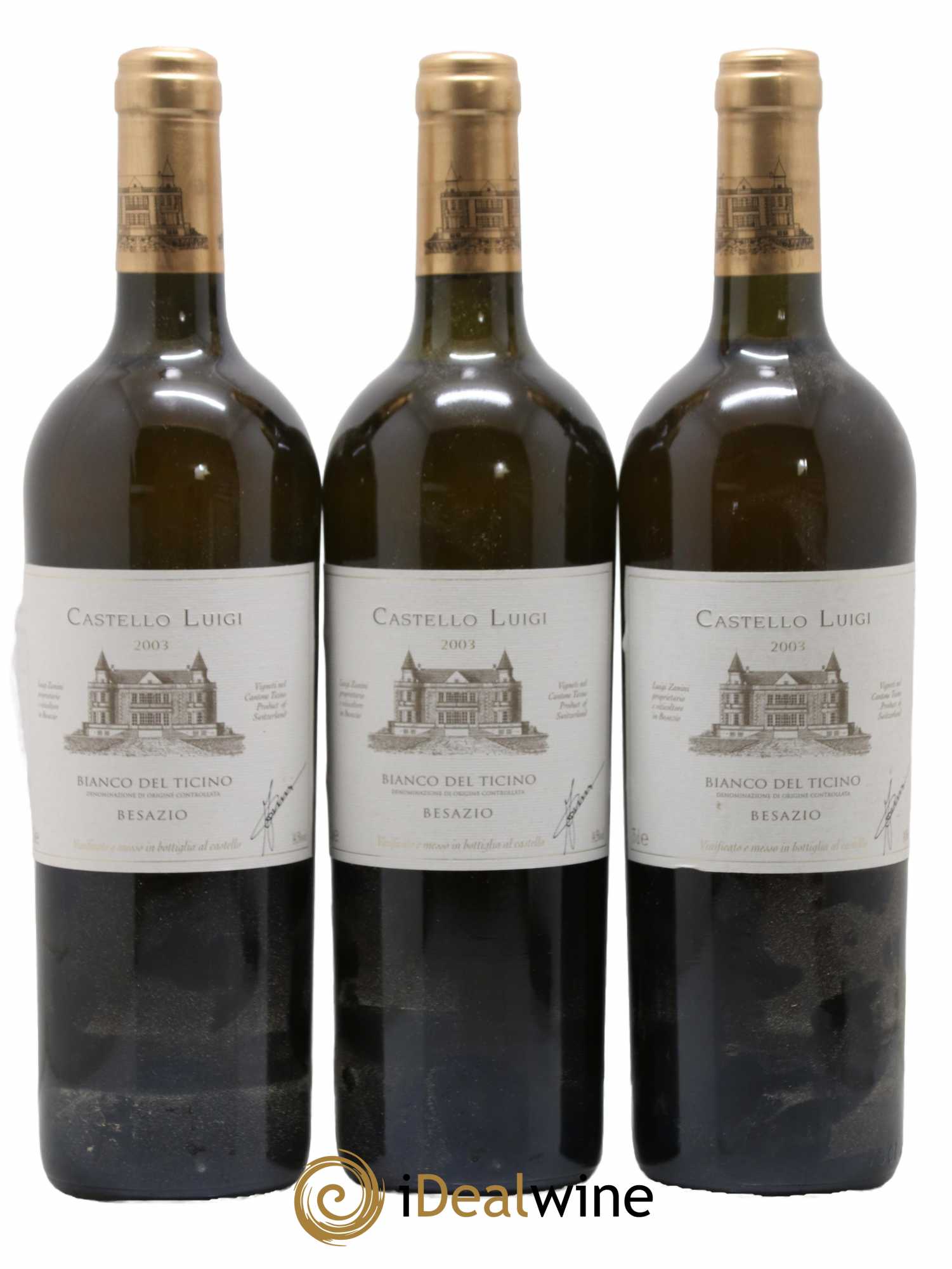 Ticino DOC Besazio Castello Luigi 2003 - Lot de 3 bouteilles - 0