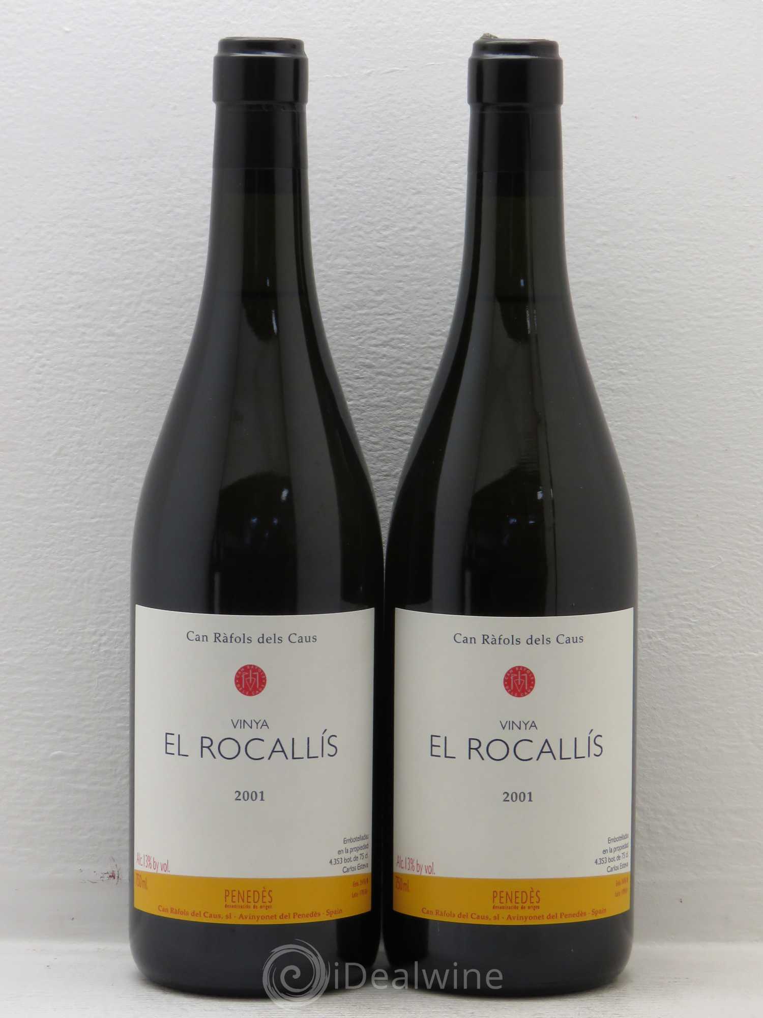 Espagne Penedès D.O. Can Rafols Dels Caus Vinya El Rocallis 2001 - Lot de 4 bouteilles - 1