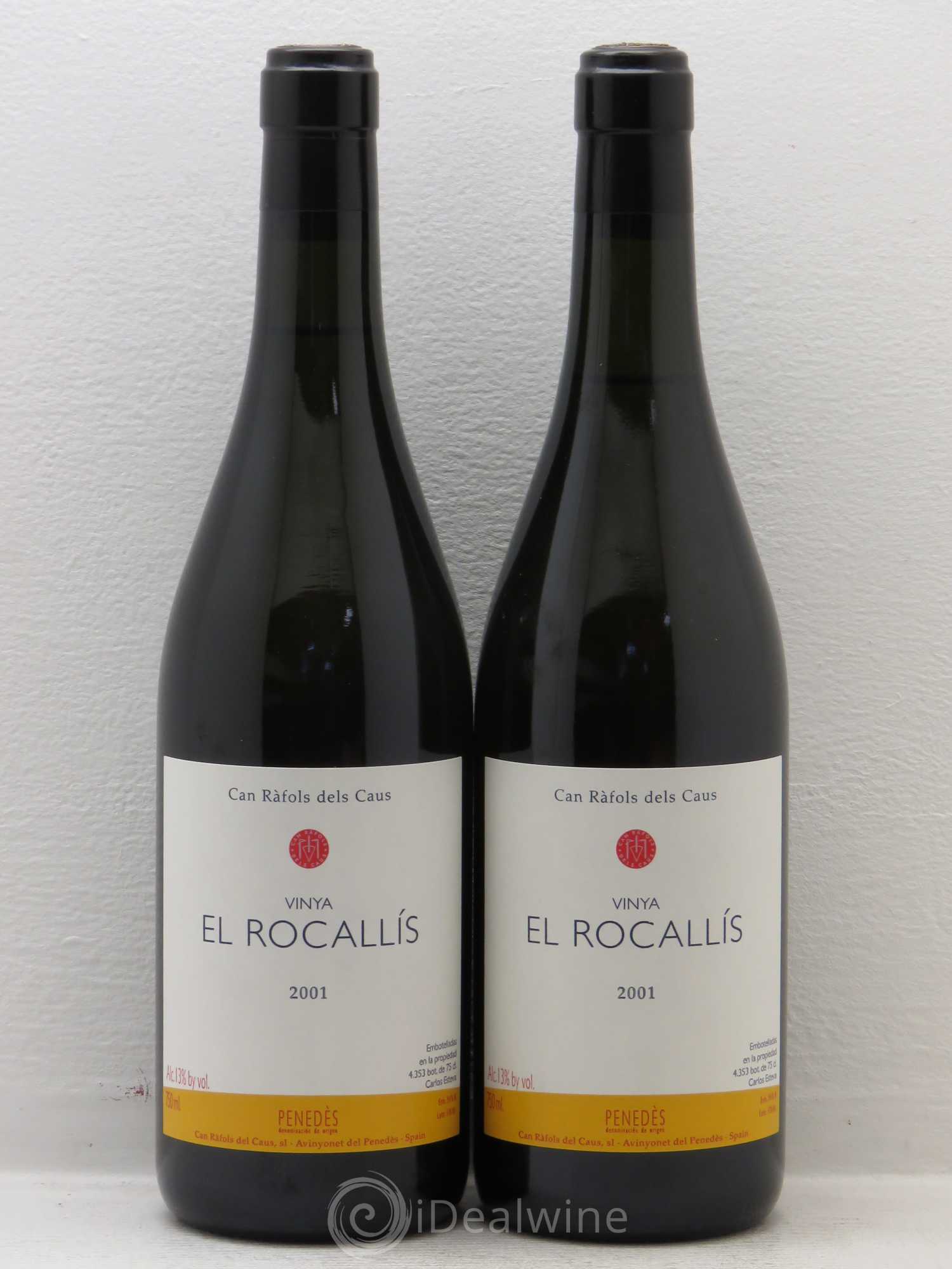 Espagne Penedès D.O. Can Rafols Dels Caus Vinya El Rocallis 2001 - Lot de 4 bouteilles - 2