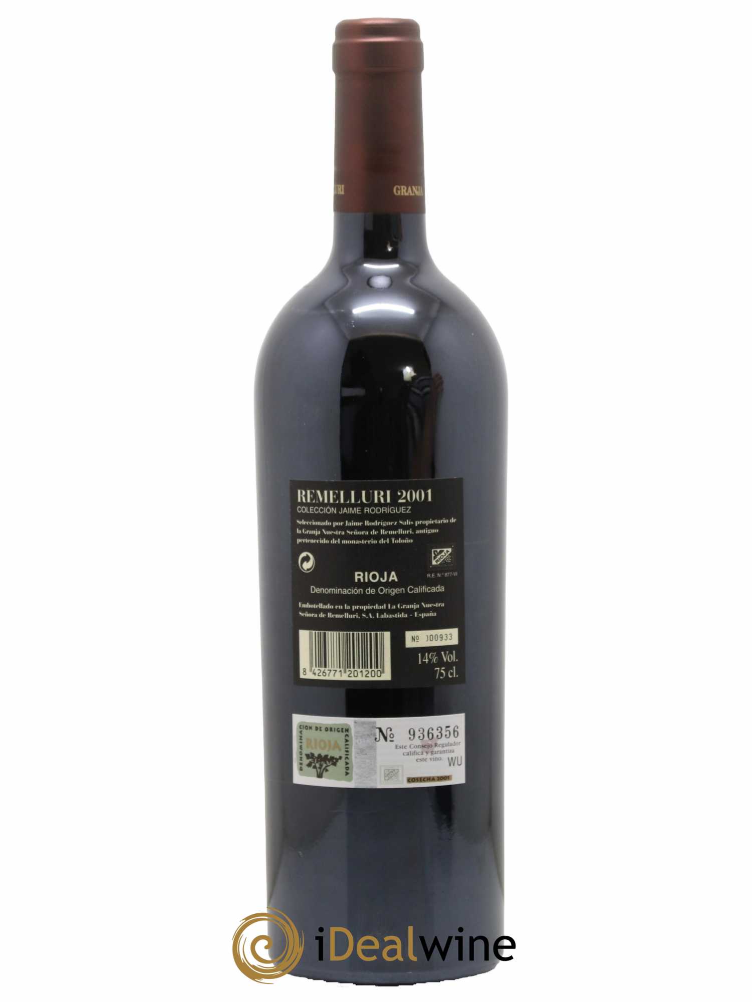 Rioja DOCA Remelluri Reserva Granja Nuestra Senora de Remelluri 2001 - Lot de 3 bouteilles - 1