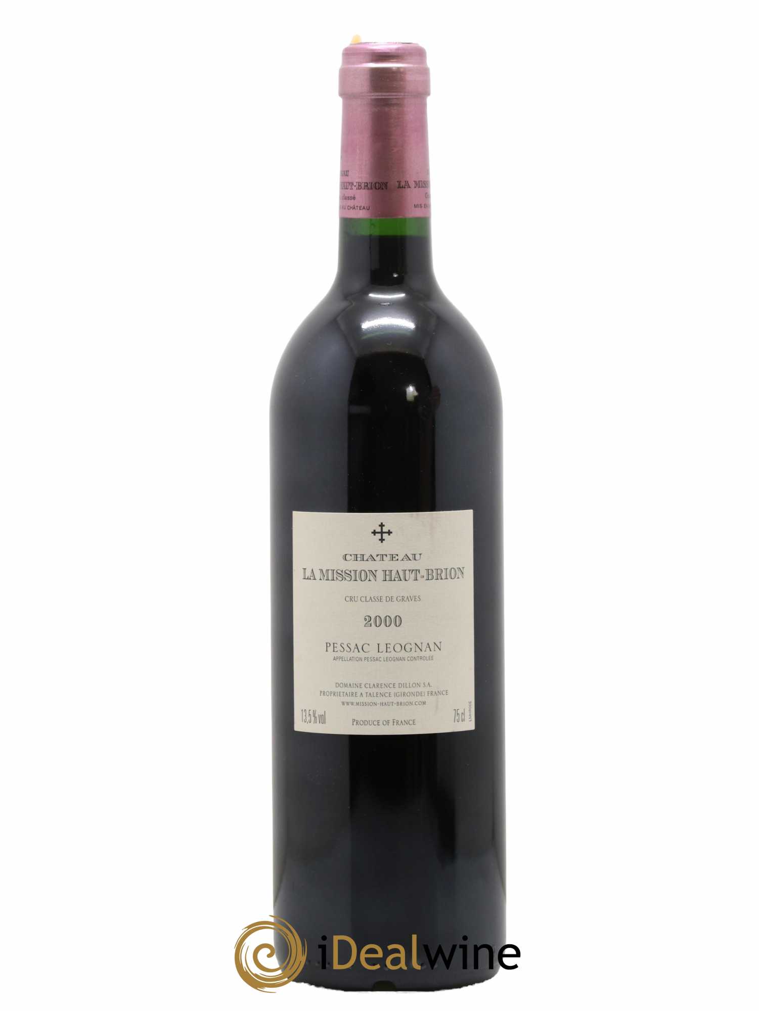 Château la Mission Haut-Brion Cru Classé de Graves 2000 - Lot de 1 bouteille - 1