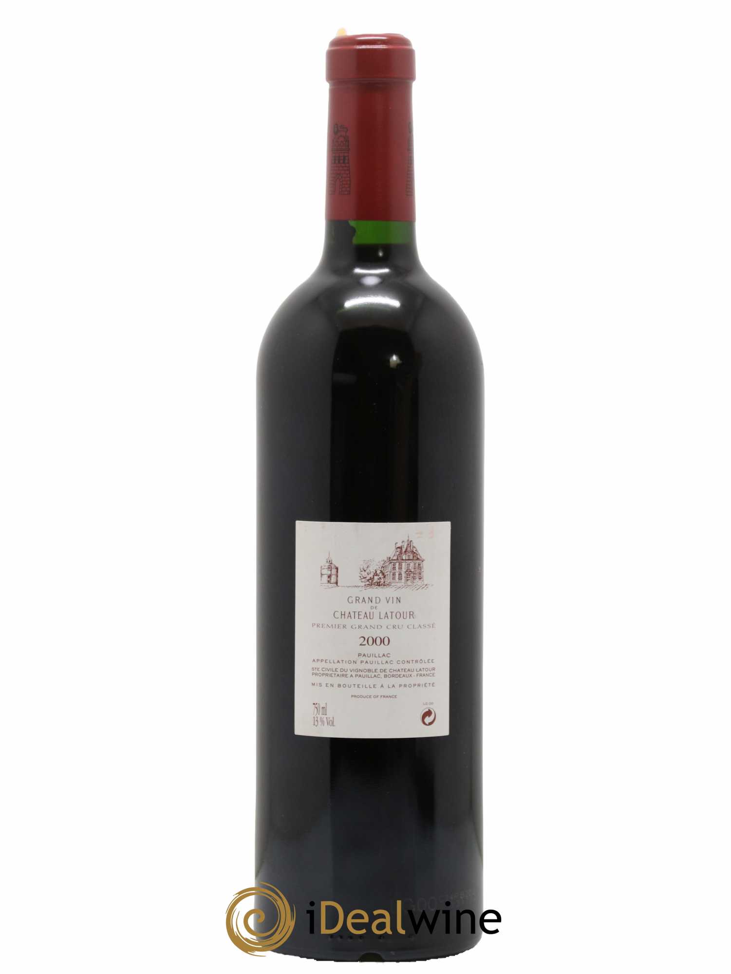 Château Latour 1er Grand Cru Classé 2000 - Lot de 1 bouteille - 1