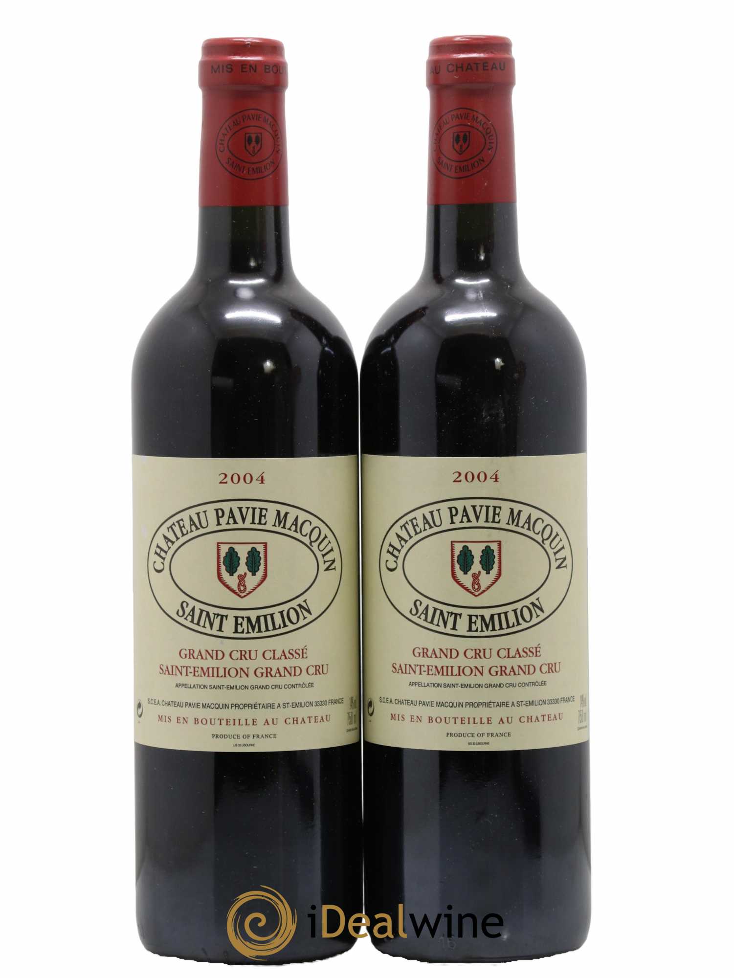 Château Pavie Macquin 1er Grand Cru Classé B 2004 - Lot de 2 bouteilles - 0