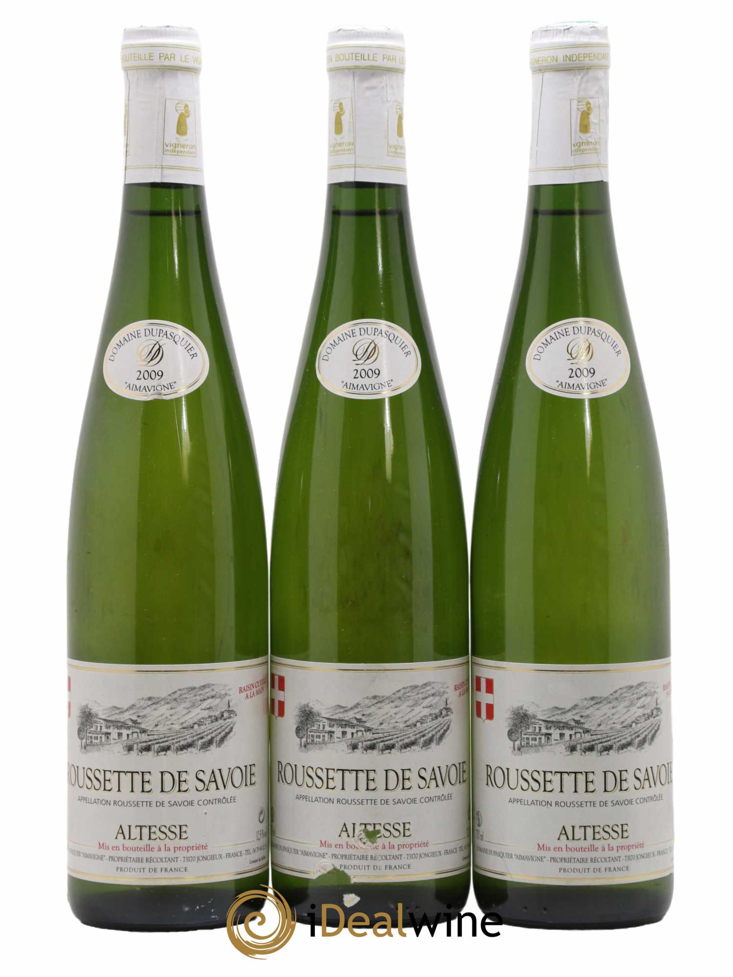 Vin de Savoie Rousette de Savoie Altesse Dupasquier 2009 - Lot de 3 bouteilles - 0