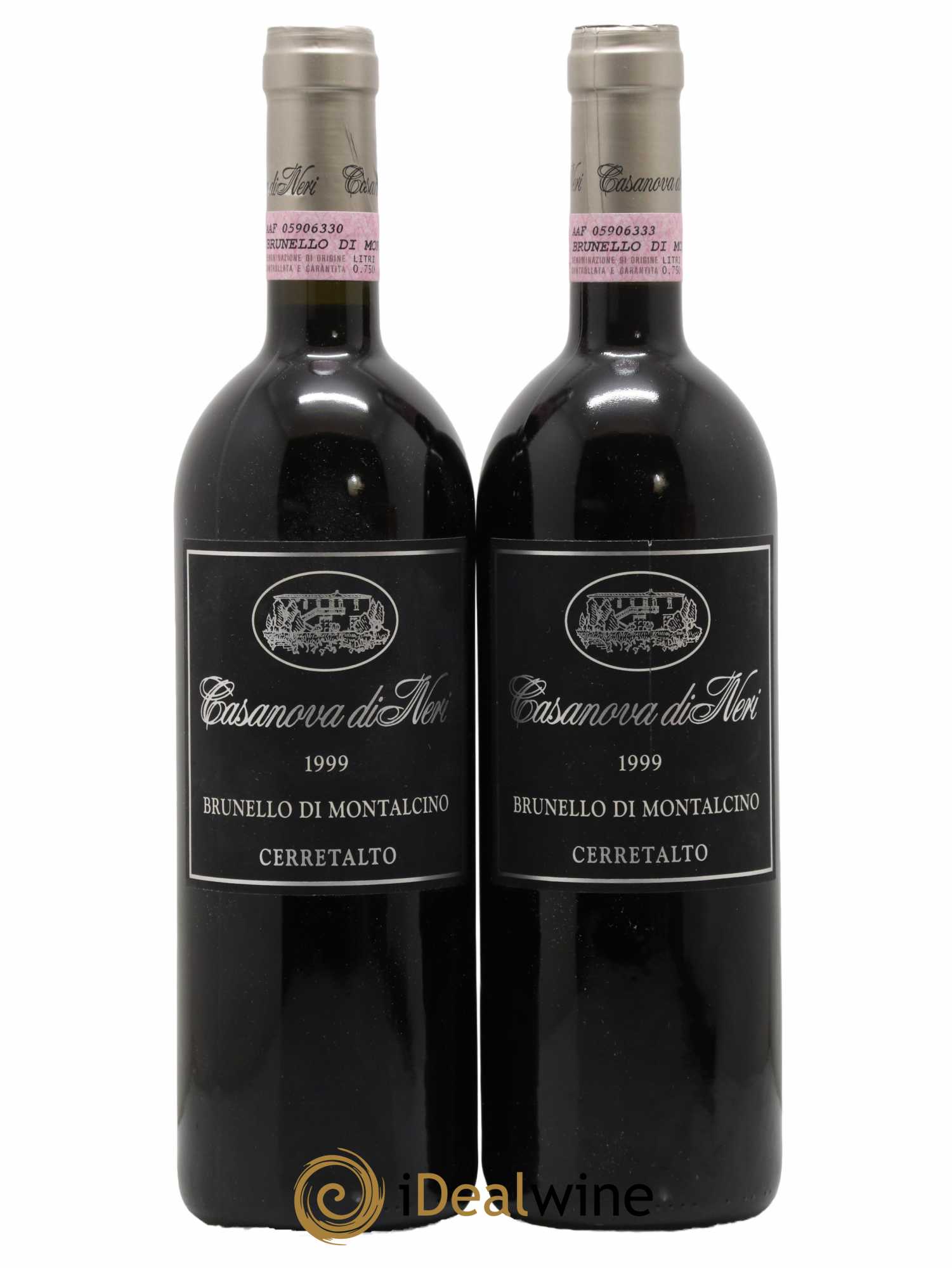 Brunello di Montalcino DOCG Cerretalto Casanova di Neri - Giacomo Neri 1999 - Lot de 2 bouteilles - 0