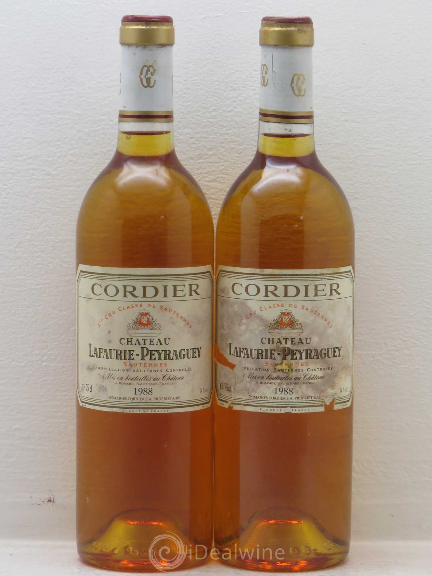 Château Lafaurie-Peyraguey 1er Grand Cru Classé 1988 - Lotto di 4 bottiglie - 2