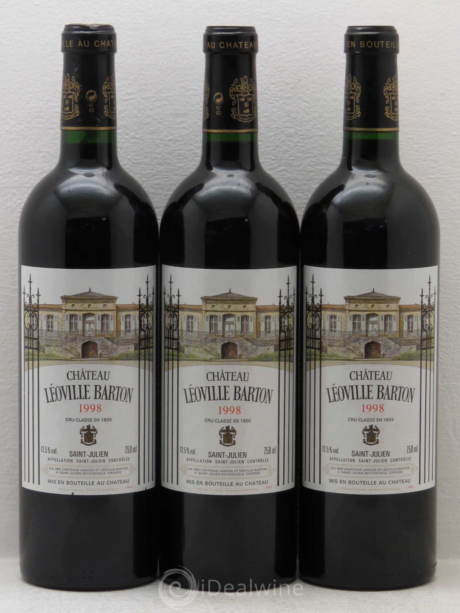 Château Léoville Barton 2ème Grand Cru Classé 1998 - Lot de 6 bouteilles - 2
