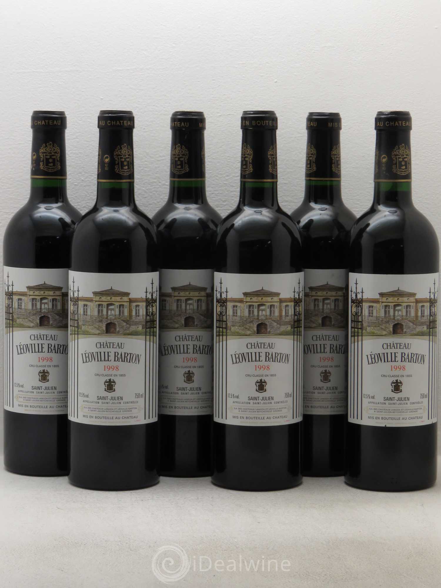 Château Léoville Barton 2ème Grand Cru Classé 1998 - Lot de 6 bouteilles - 0