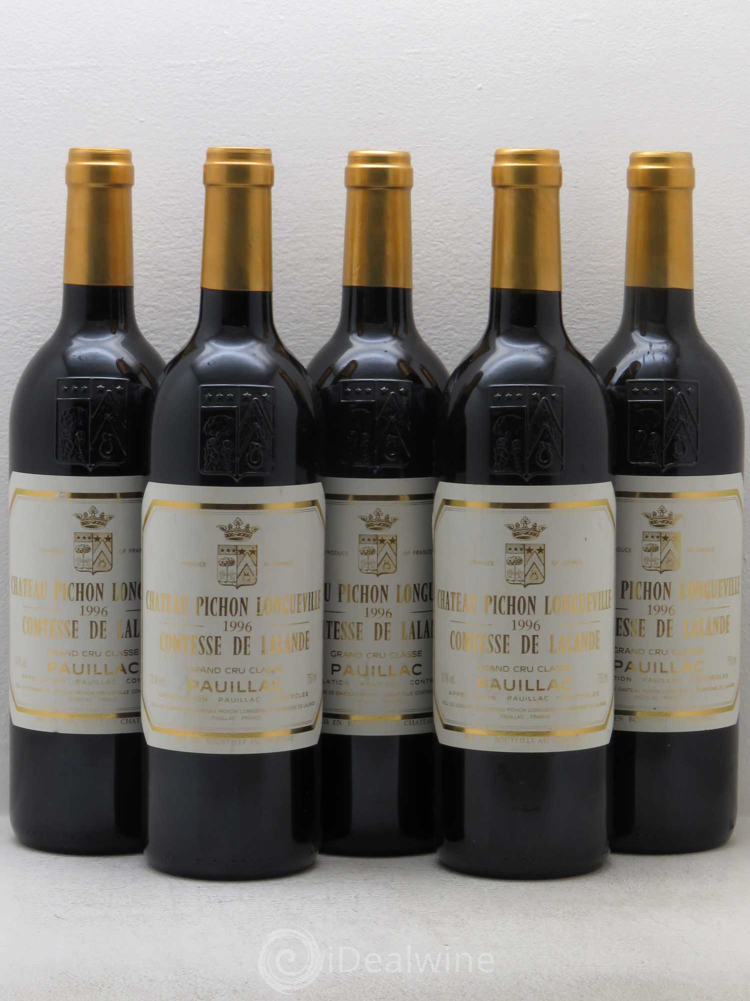 Château Pichon Longueville Comtesse de Lalande 2ème Grand Cru Classé 1996 - Lot de 5 bouteilles - 0