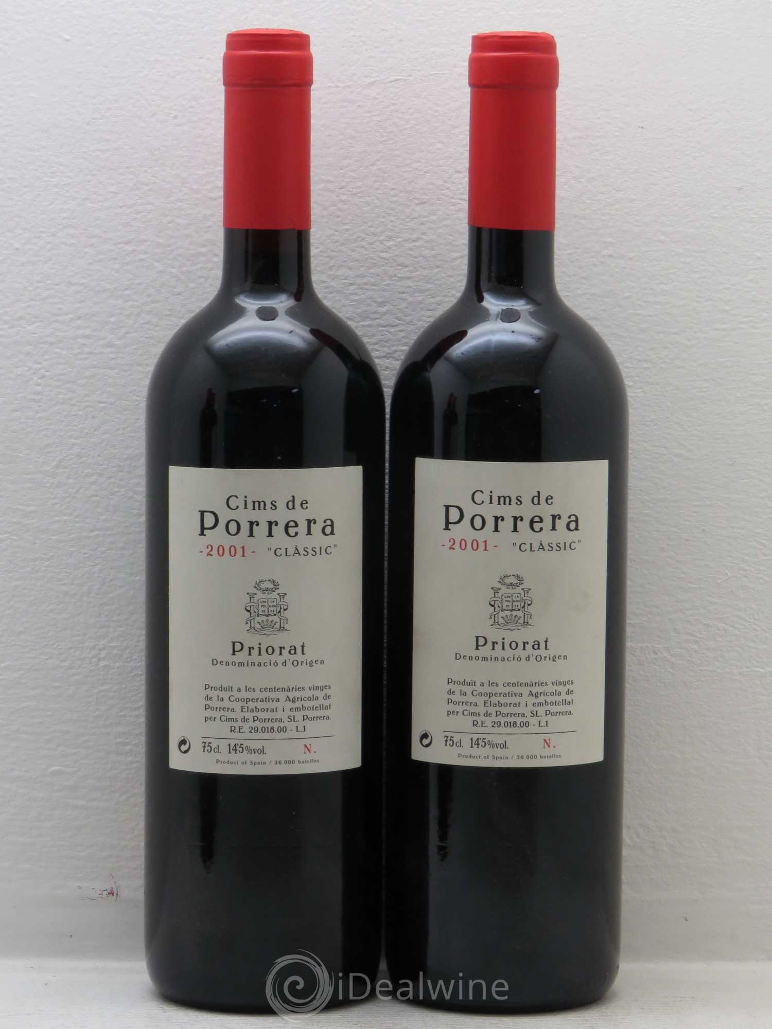 Priorat DOCA Cims De Porrera 2001 - Posten von 4 Flaschen - 1