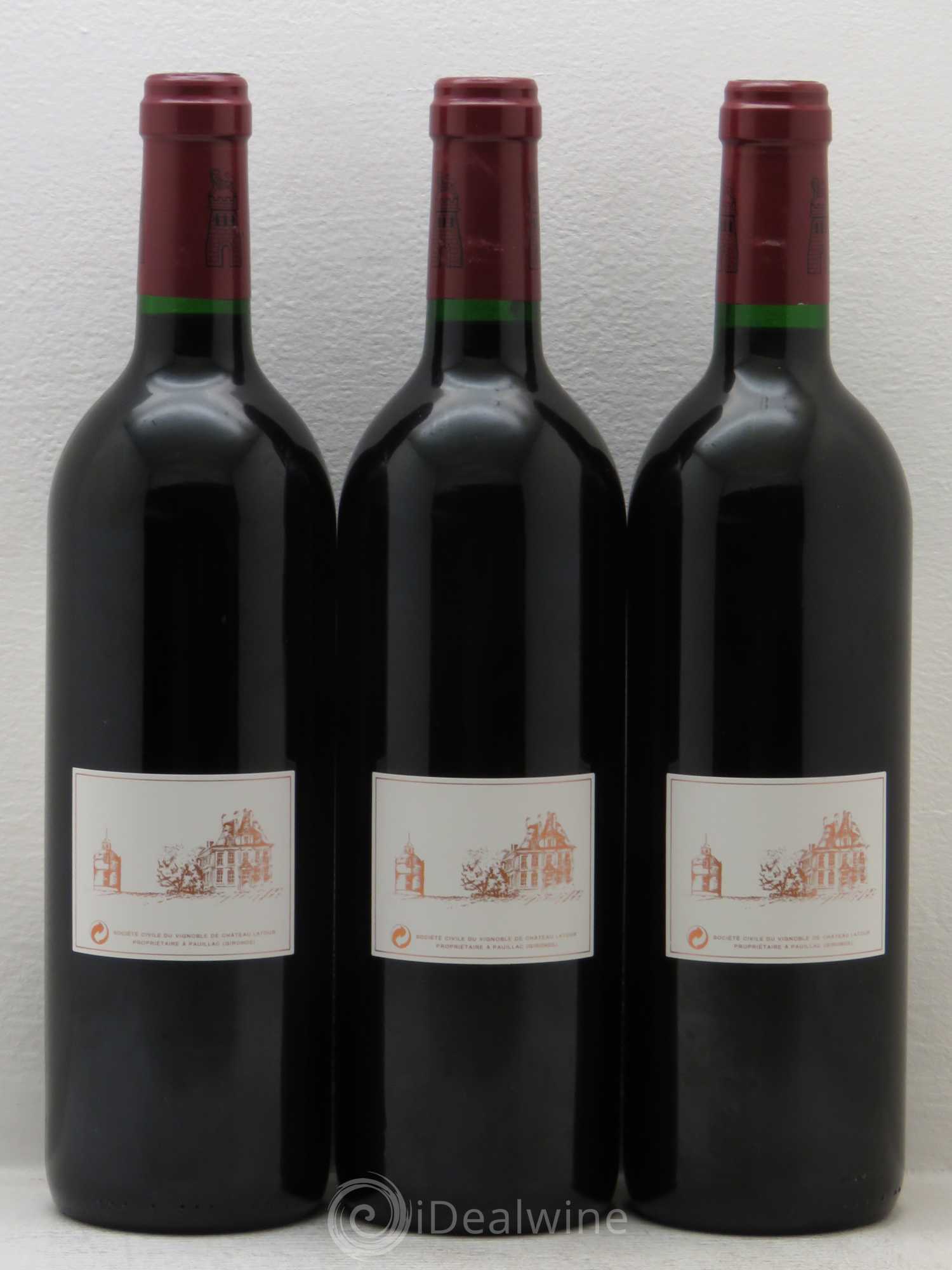 Château Latour 1er Grand Cru Classé 1996 - Lot de 3 bouteilles - 1