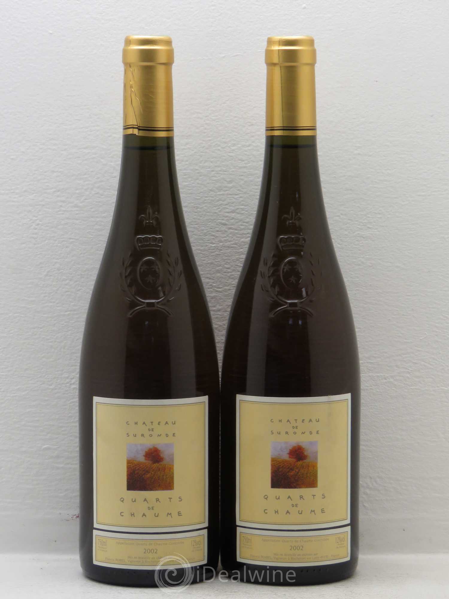 Quarts de Chaume Château de Suronde 2002 - Lotto di 2 bottiglie - 0