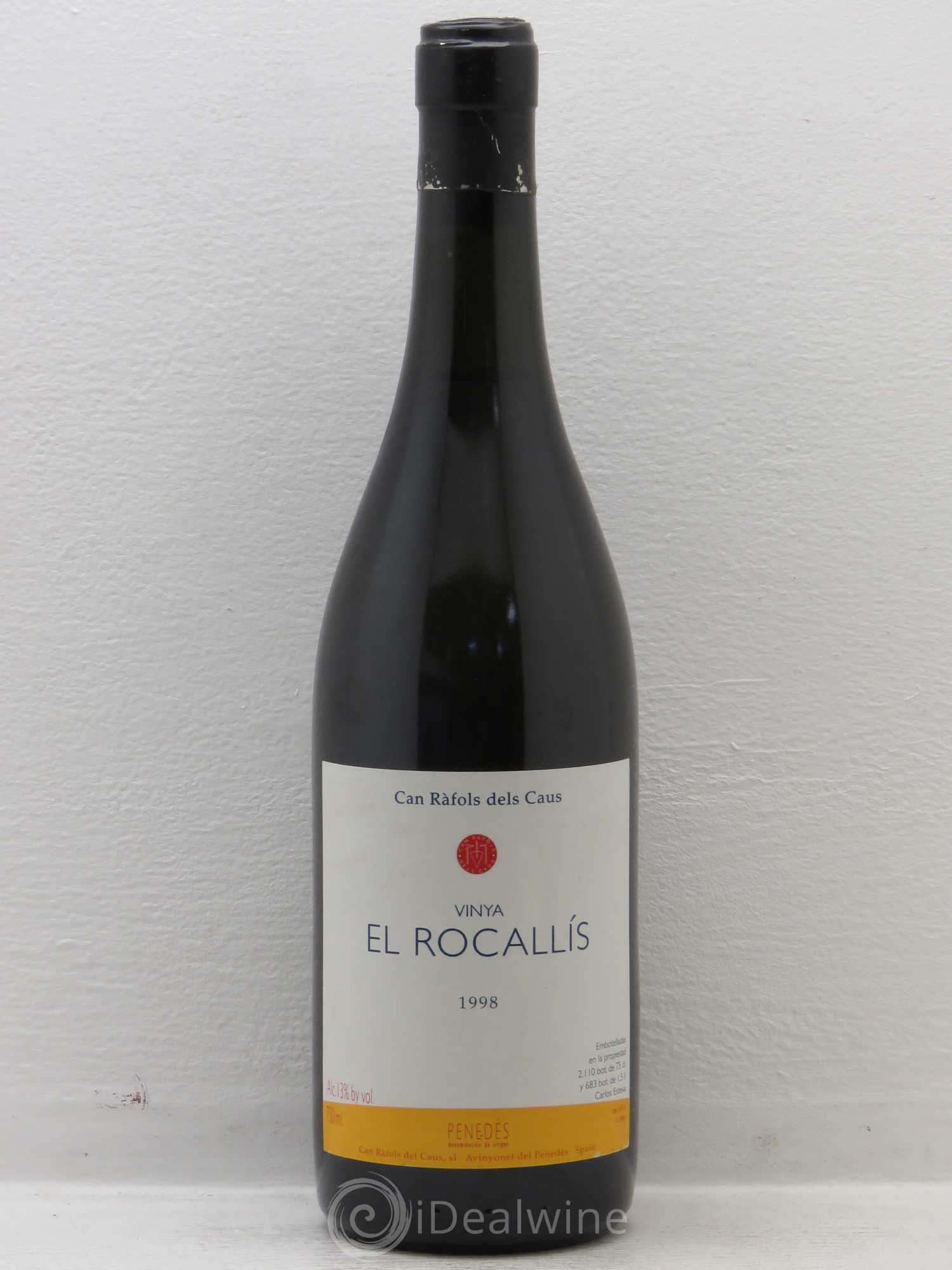 Espagne Penedès DO Can Rafols Dels Caus Gran Caus Vinya El Rocallis 1998 - Posten von 1 Flasche - 0