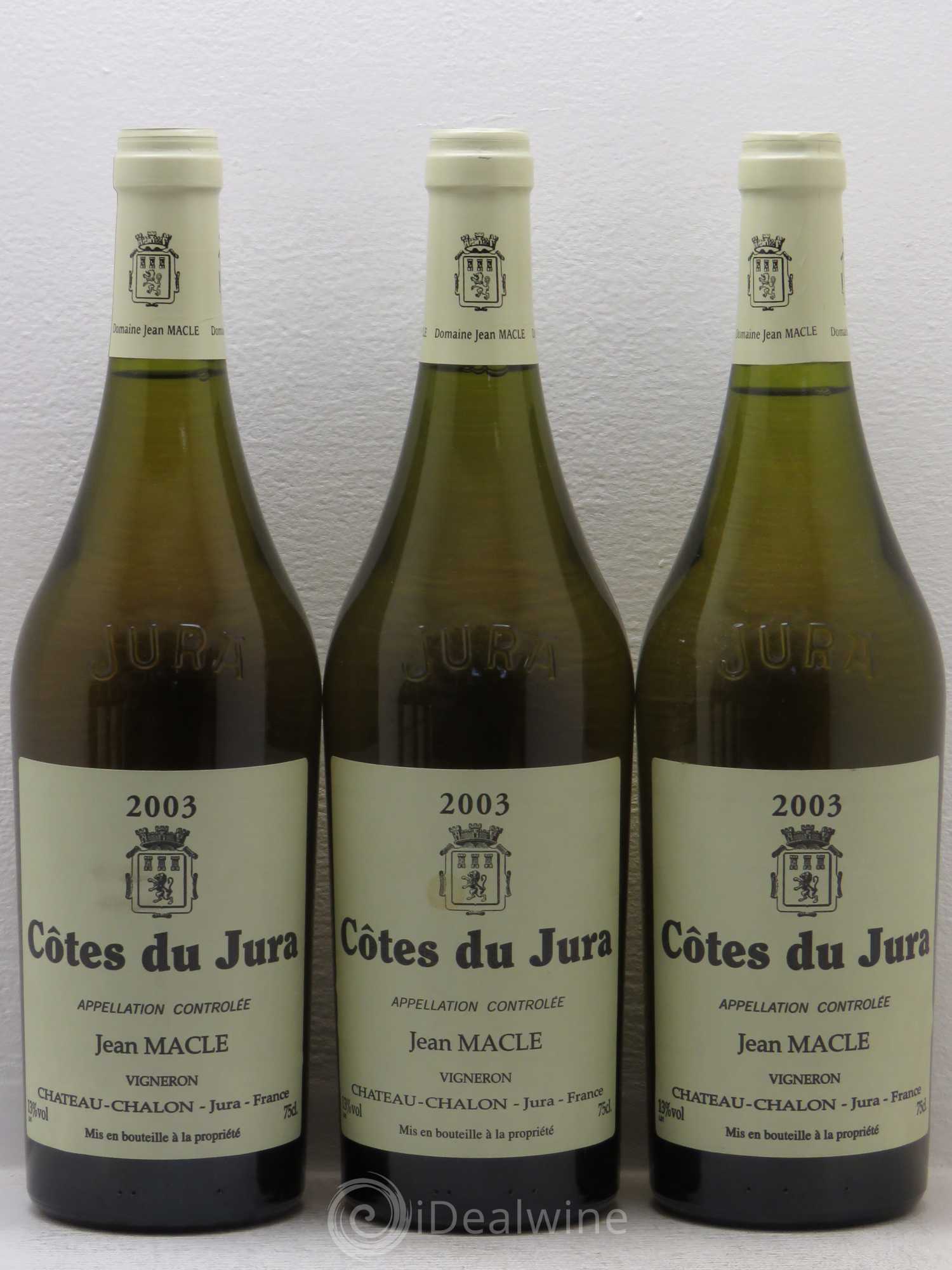 Côtes du Jura Jean Macle 2003 - Lot de 6 bouteilles - 1