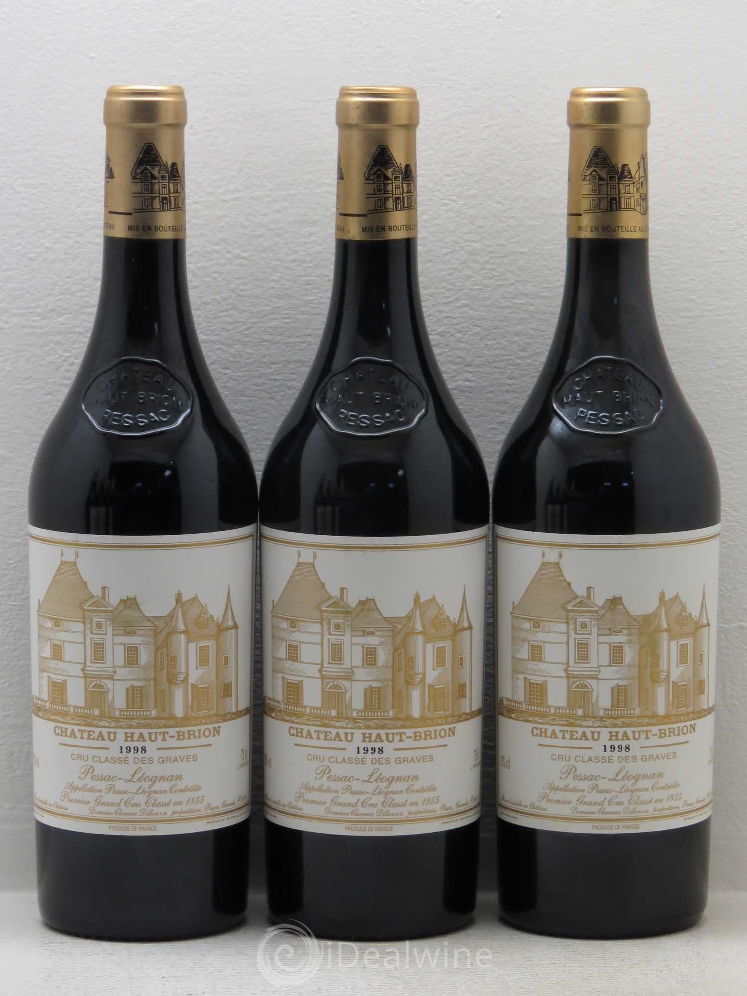Château Haut Brion 1er Grand Cru Classé 1998 - Lot de 6 bouteilles - 1