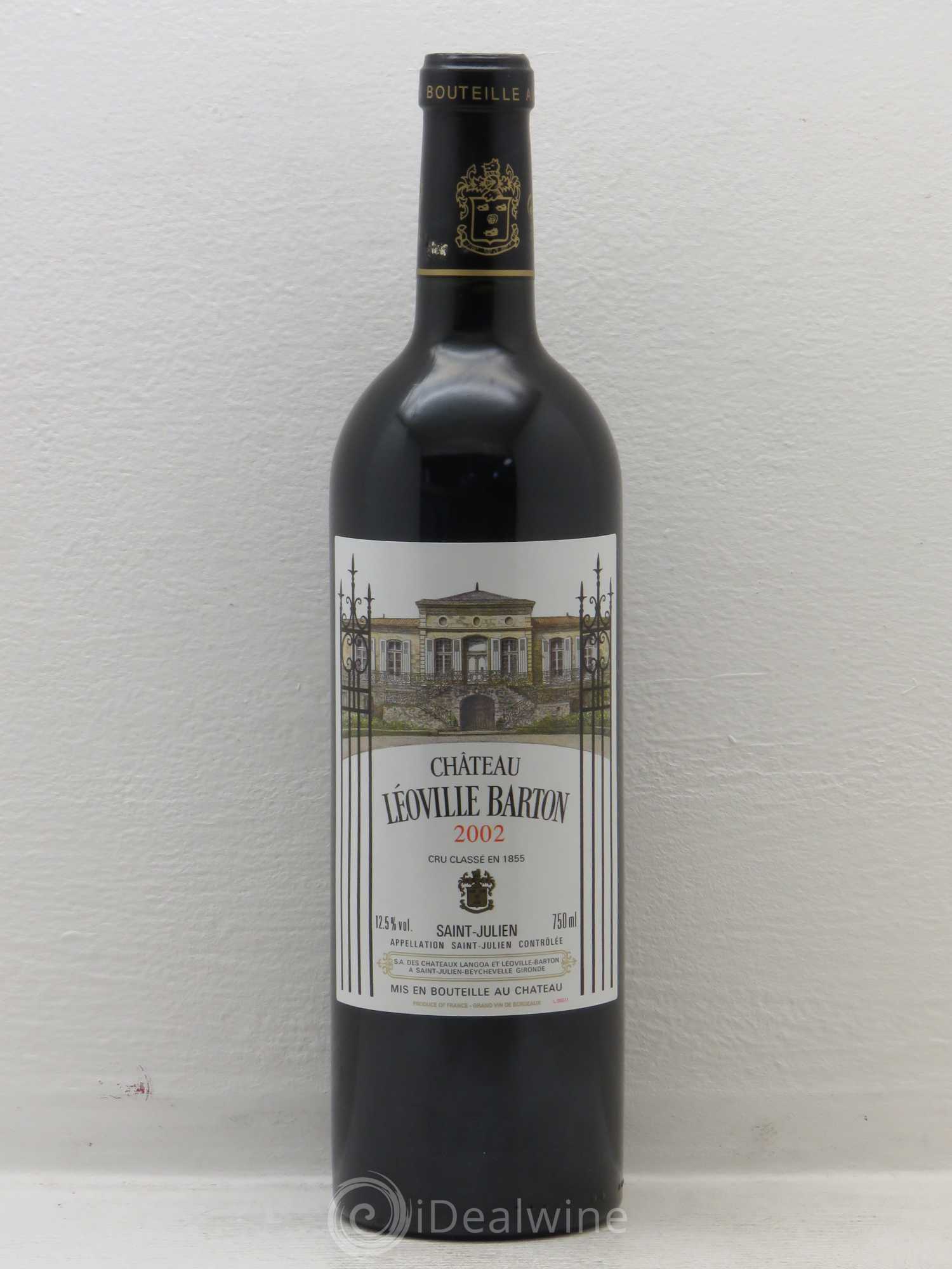 Château Léoville Barton 2ème Grand Cru Classé 2002 - Lot de 1 bouteille - 0