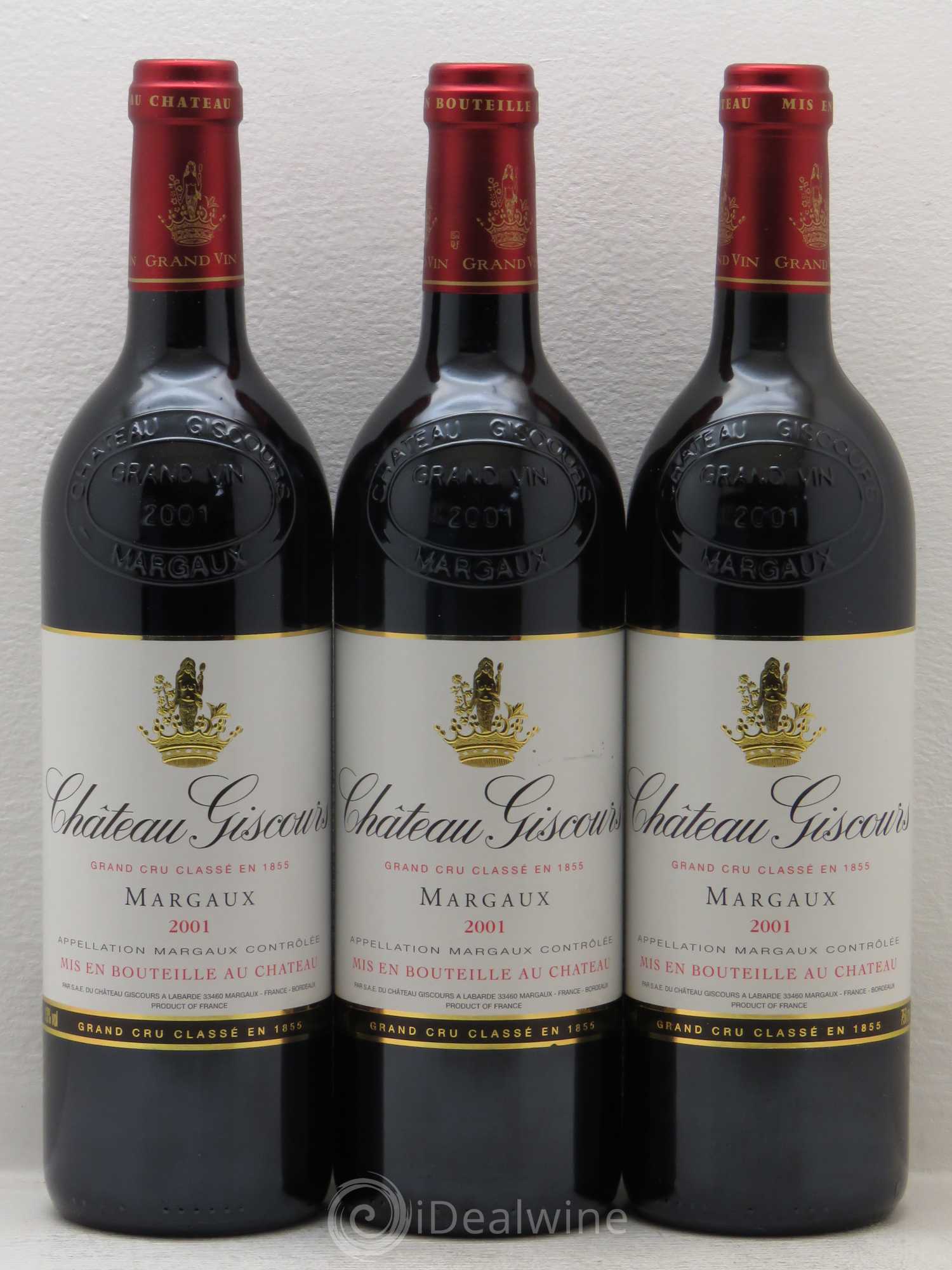 Château Giscours 3ème Grand Cru Classé 2001 - Lot de 6 bouteilles - 1