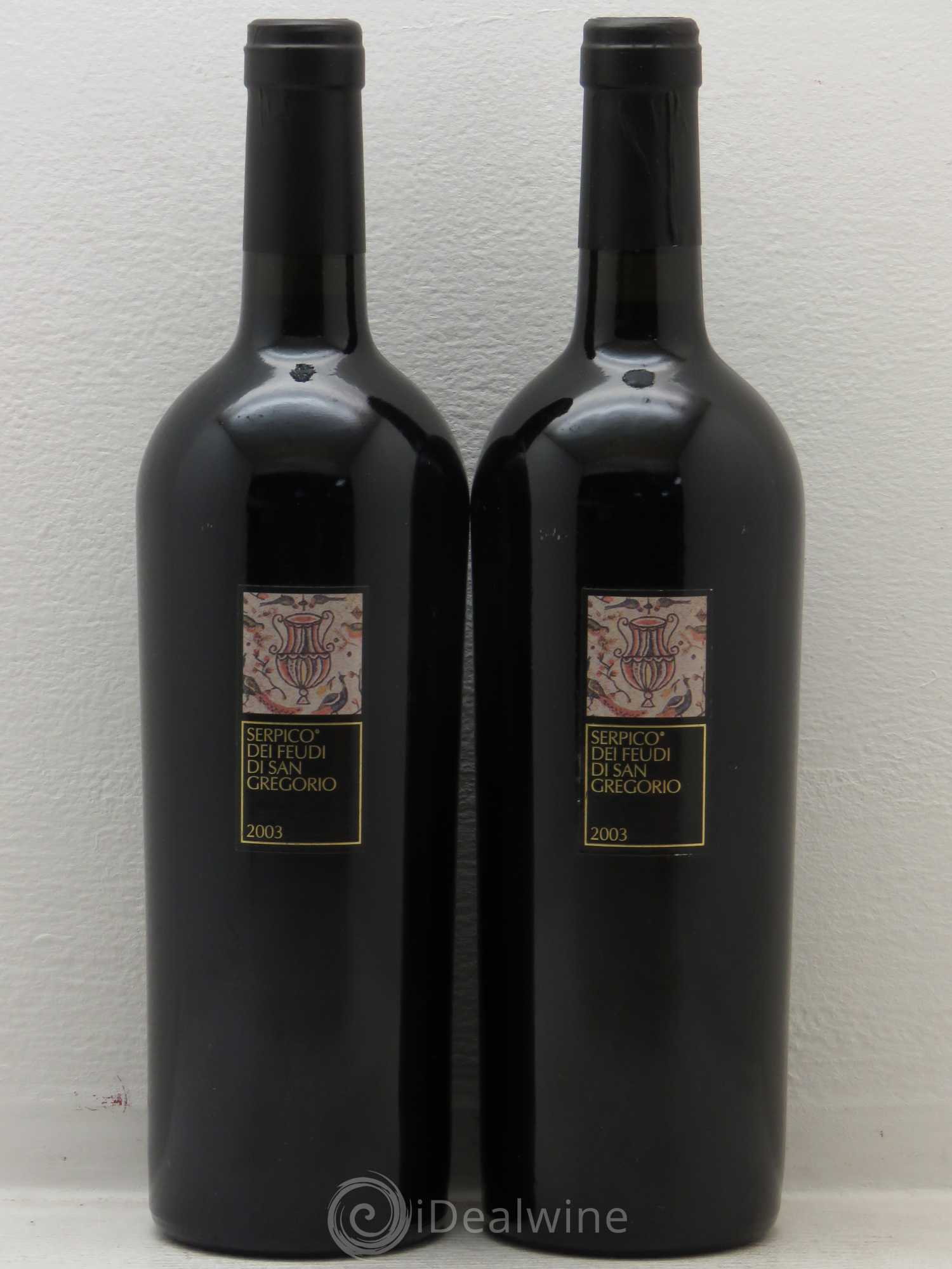 Italie Irpinia Aglianico Rosso IGT Feudi di San Gregorio Serpico 2003 - Posten von 2 Flaschen - 0