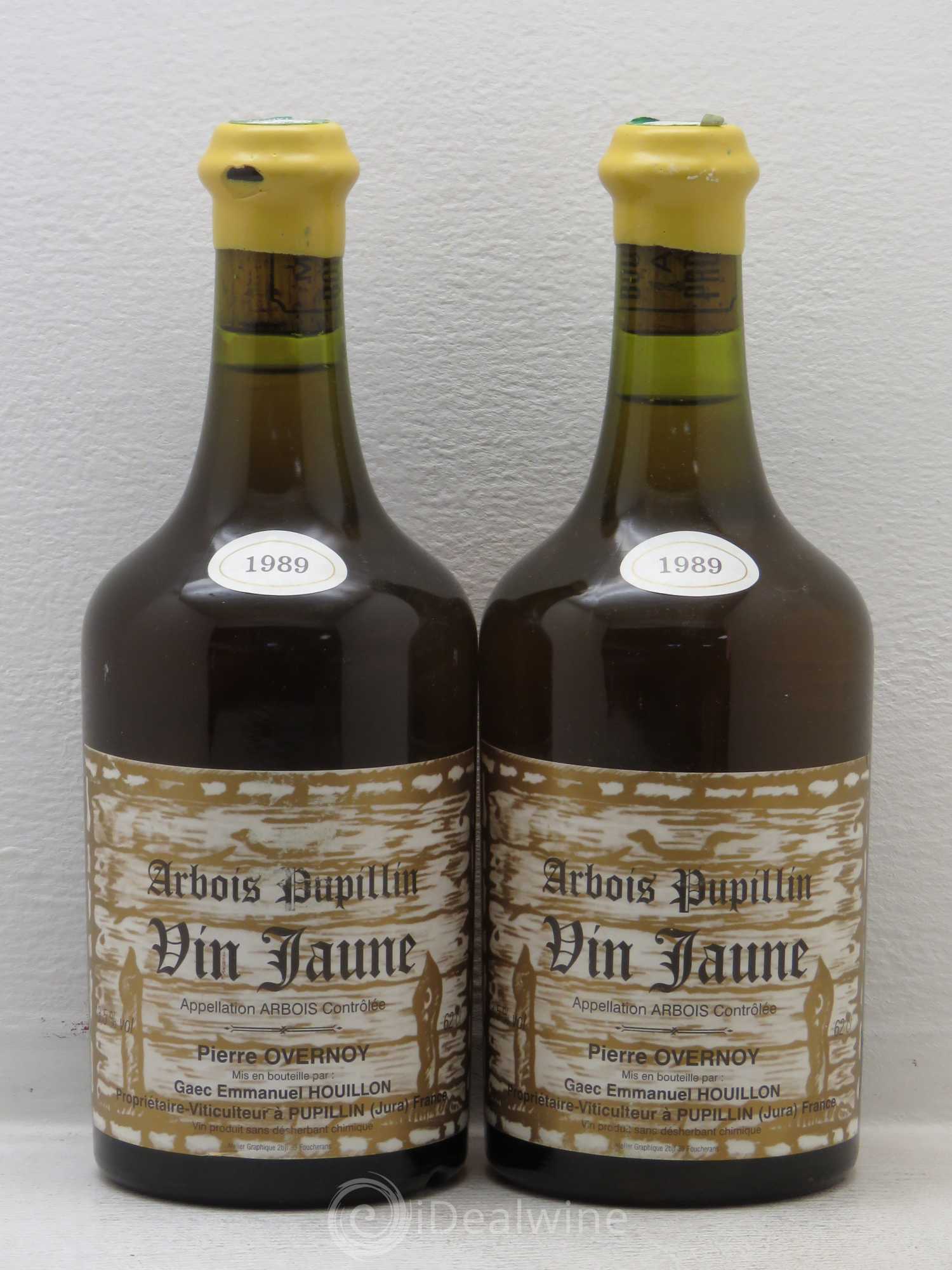 Arbois Vin Jaune Arbois Pupillin Domaine Houillon-Overnoy 1989 - Posten von 2 Flaschen - 0