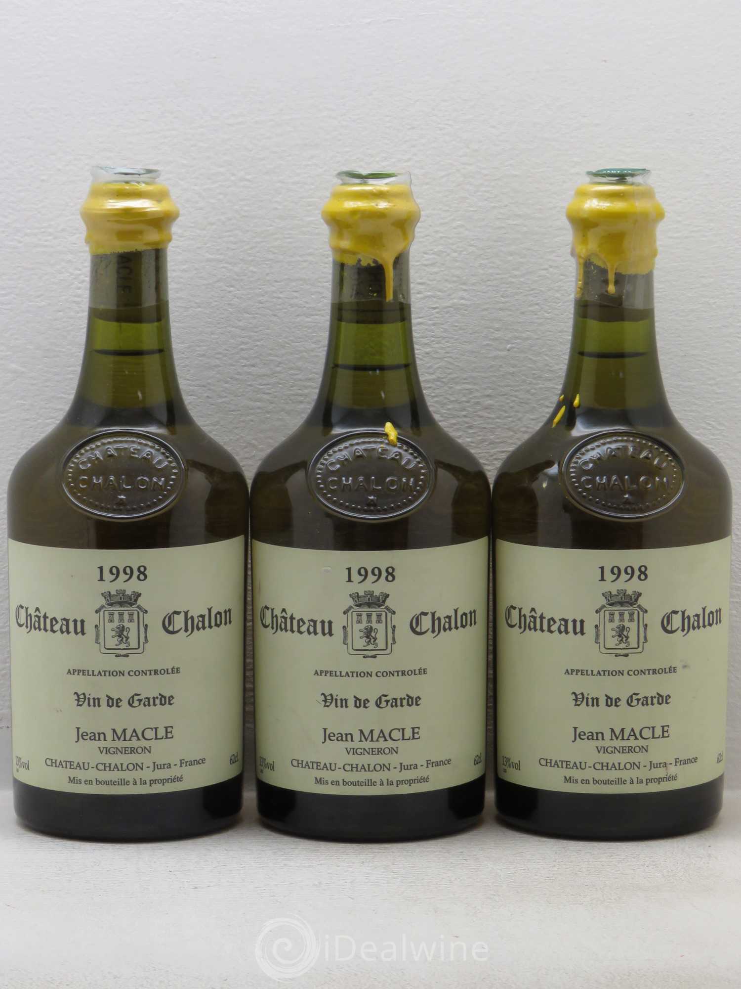 Château-Chalon Jean Macle 1998 - Lot de 3 bouteilles - 0