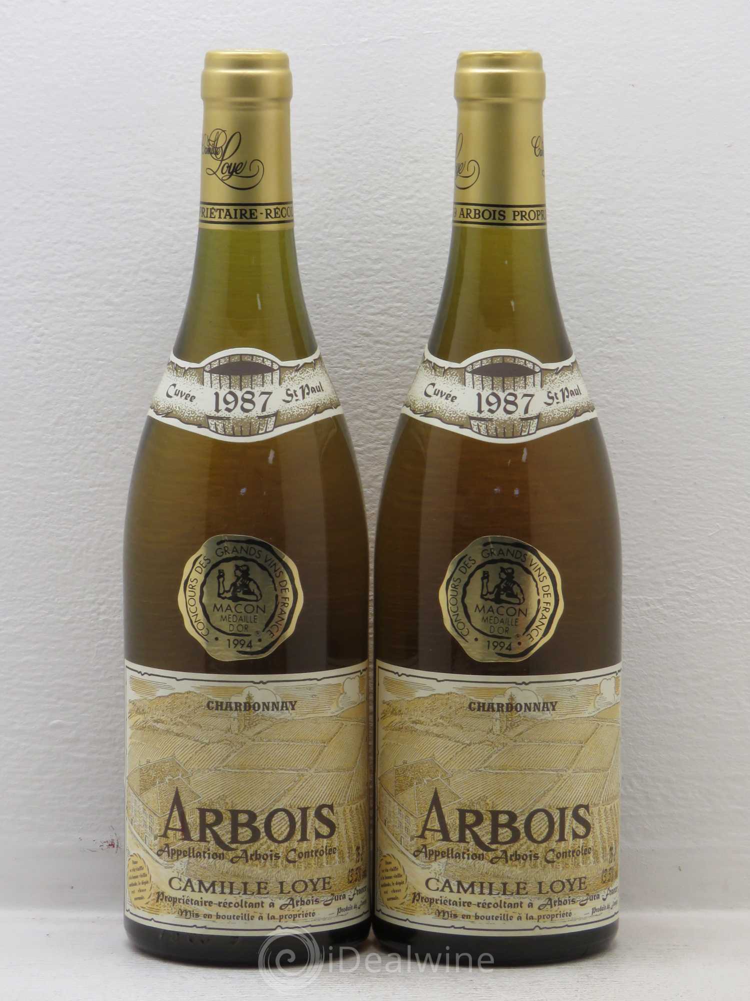 Arbois Camille Loye Chardonnay St Paul 1987 - Posten von 2 Flaschen - 0