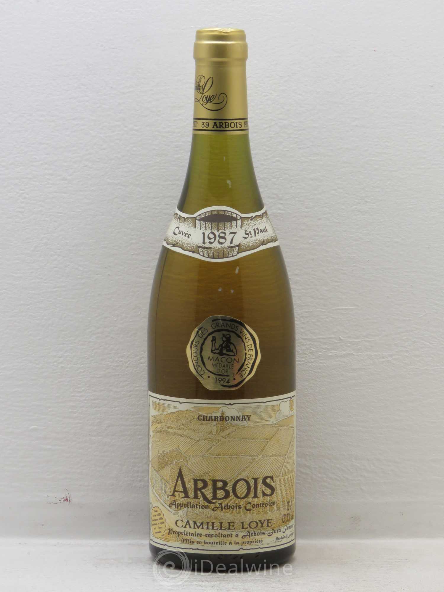 Arbois Camille Loye Chardonnay St Paul 1987 - Posten von 1 Flasche - 0