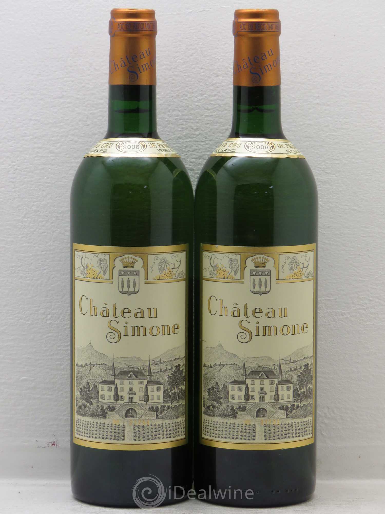 Palette Château Simone Famille Rougier 2006 - Lot de 2 bouteilles - 0