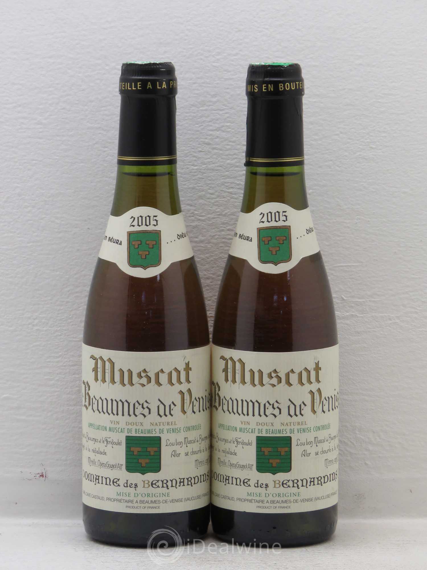 Rhône Muscat de Beaumes de Venise Clos des Bernardins 2005 - Posten von 2 Demi-Flaschen - 0
