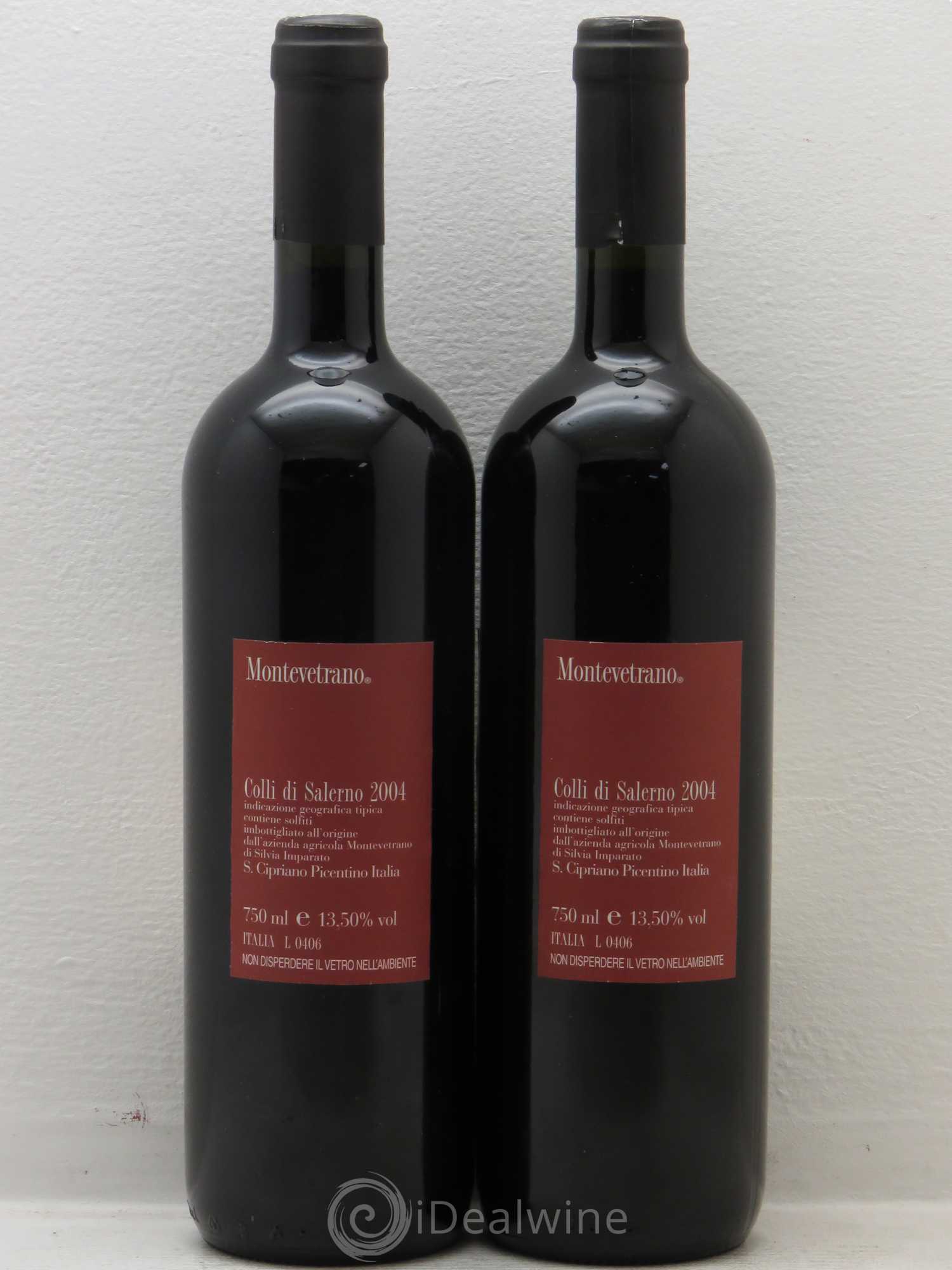 Italie IGT Colli di Salerno Azienda Montevetrano di Silvia Imparato Montevetrano 2004 - Posten von 2 Flaschen - 1