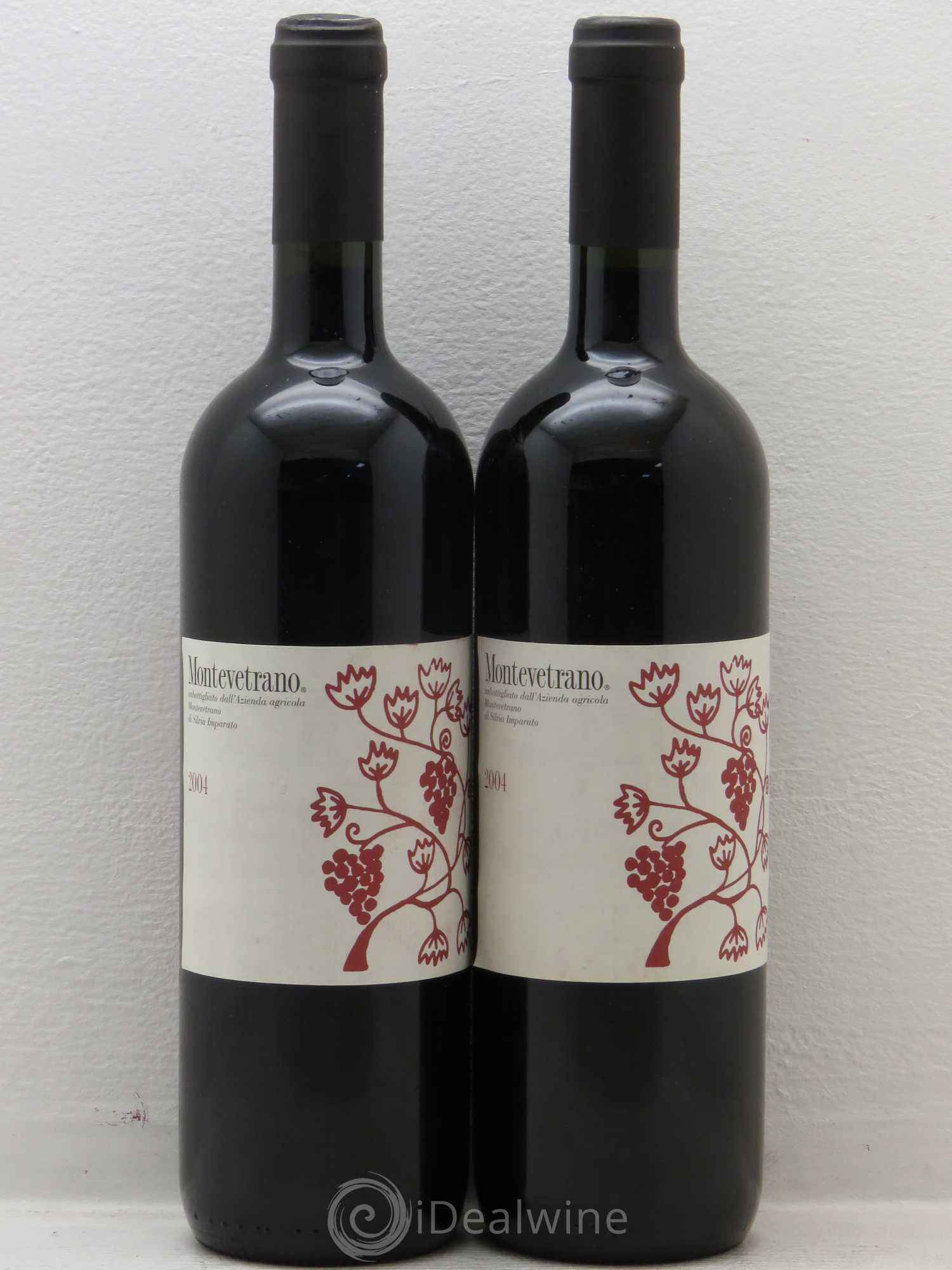 Italie IGT Colli di Salerno Azienda Montevetrano di Silvia Imparato Montevetrano 2004 - Posten von 2 Flaschen - 0