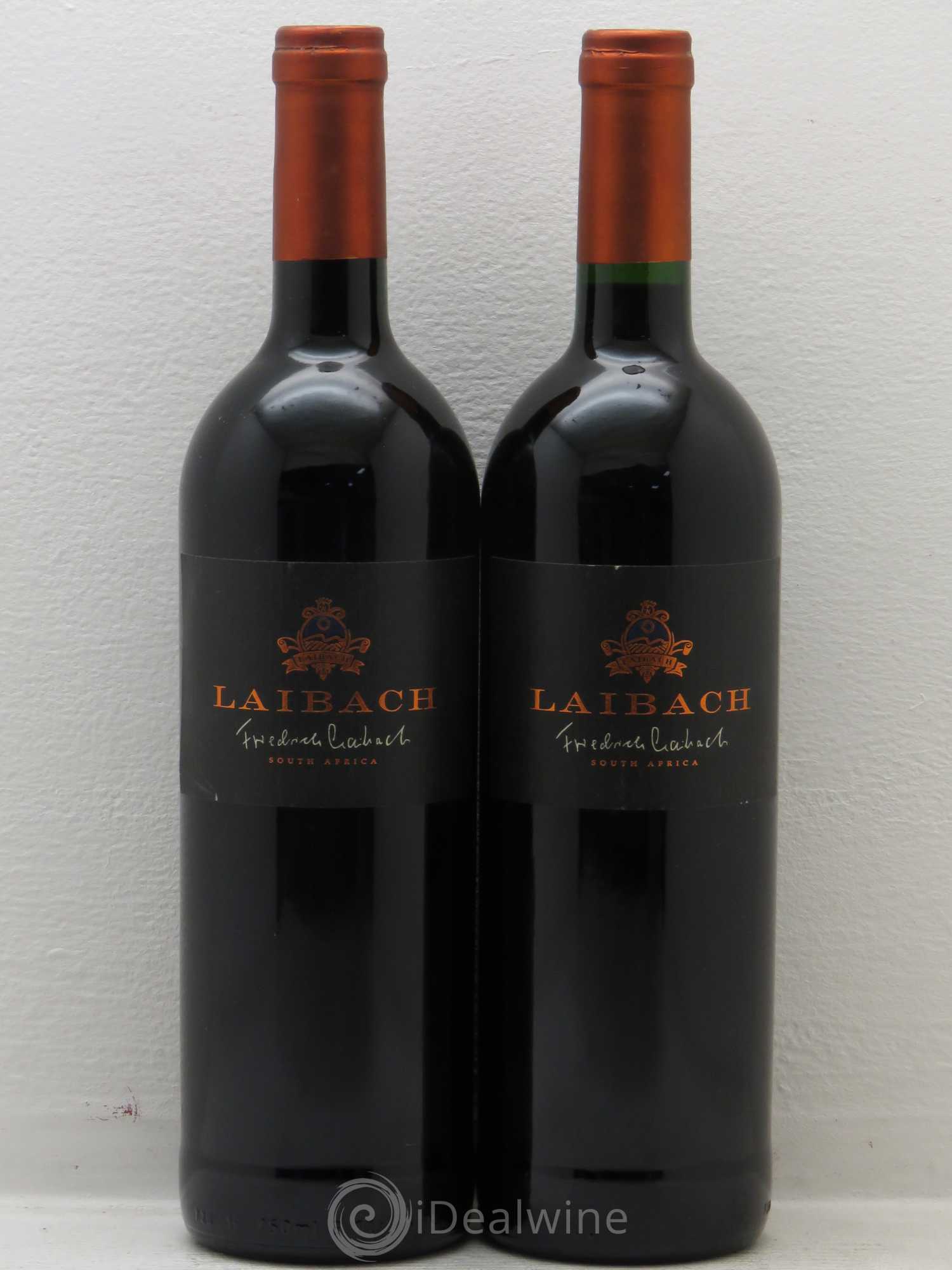 Vins Etrangers Afrique du Sud Stellenbosch Laibach Cabernet Merlot 1998 - Lotto di 2 bottiglie - 0