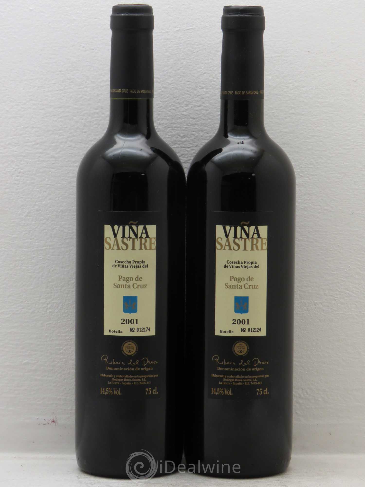 Ribera Del Duero DO 2001 - Posten von 2 Flaschen - 0