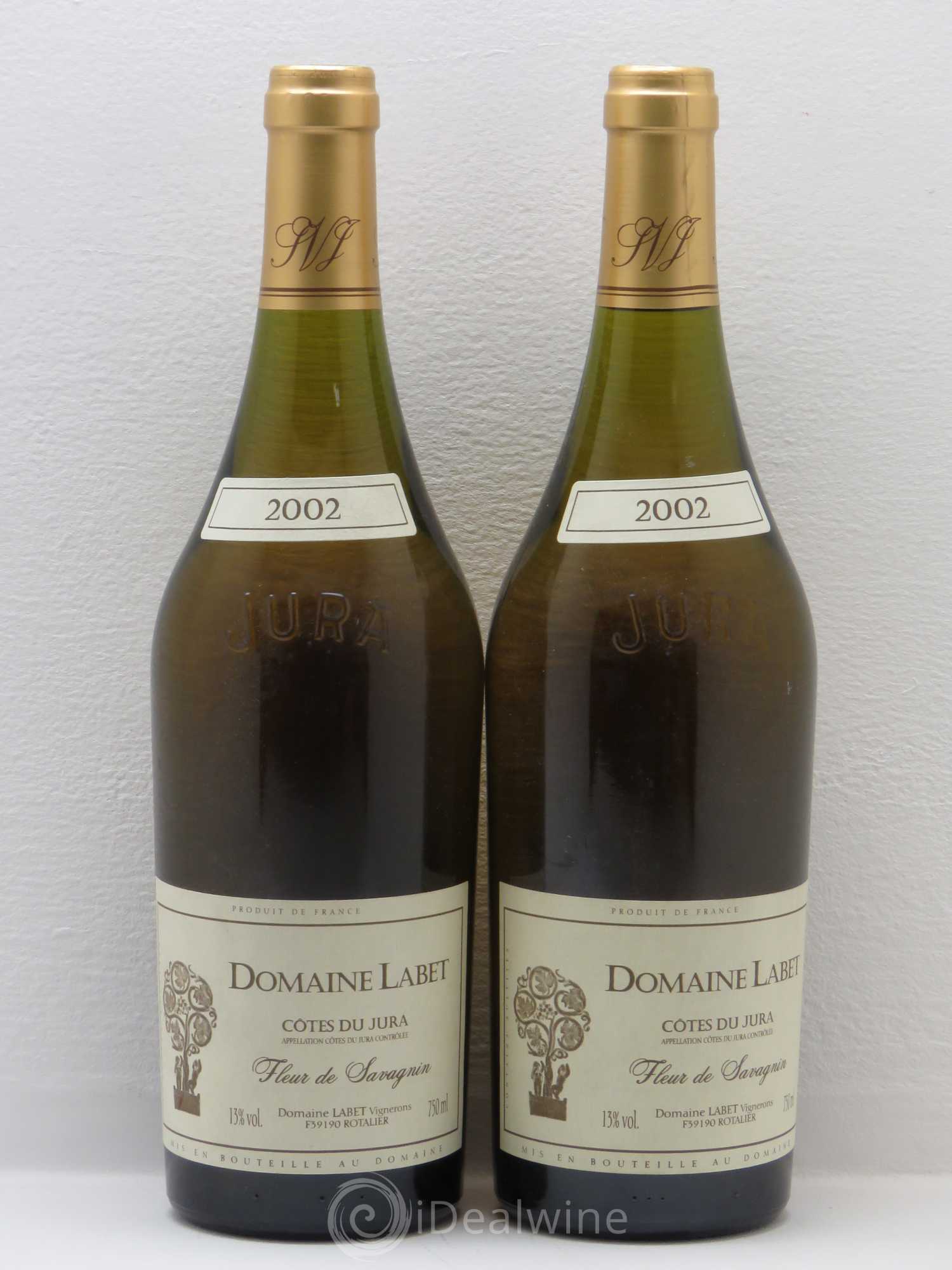 Côtes du Jura Labet Fleur De Savagnin 2002 - Posten von 2 Flaschen - 0