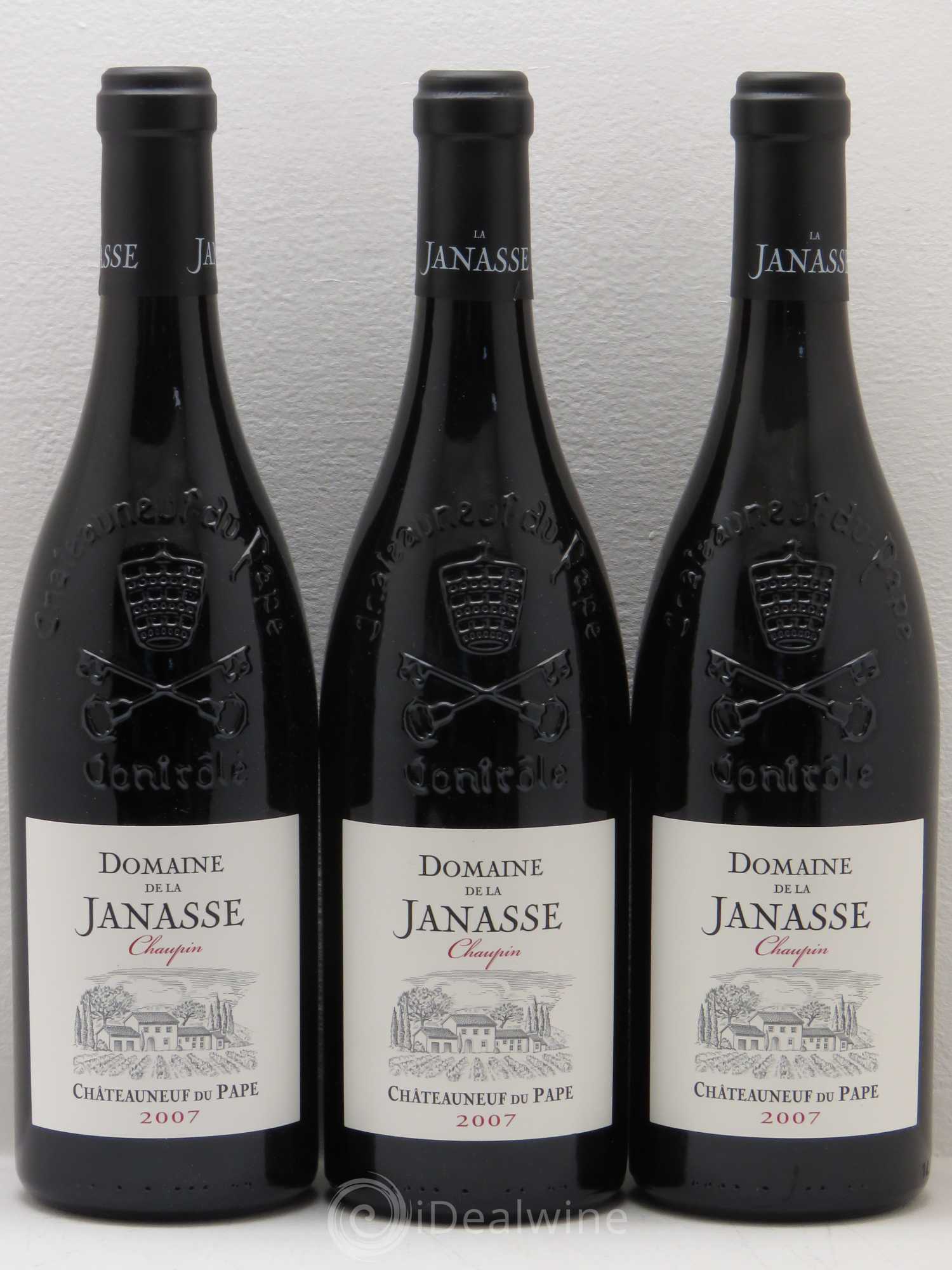Châteauneuf-du-Pape Cuvée Chaupin La Janasse (Domaine de) 2007 - Lot de 3 bouteilles - 0