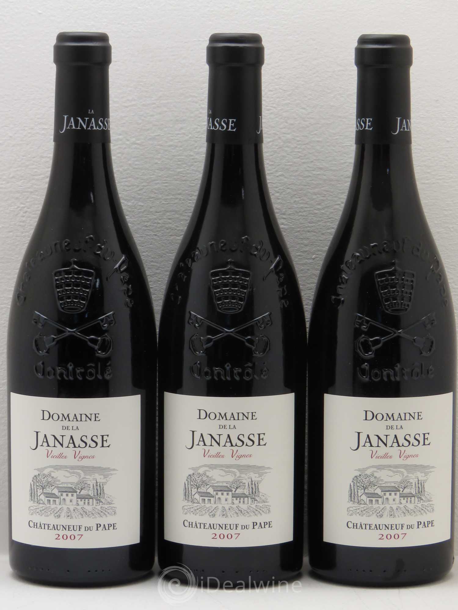 Châteauneuf-du-Pape Cuvée Vieilles Vignes La Janasse (Domaine de) 2007 - Lot de 3 bouteilles - 0