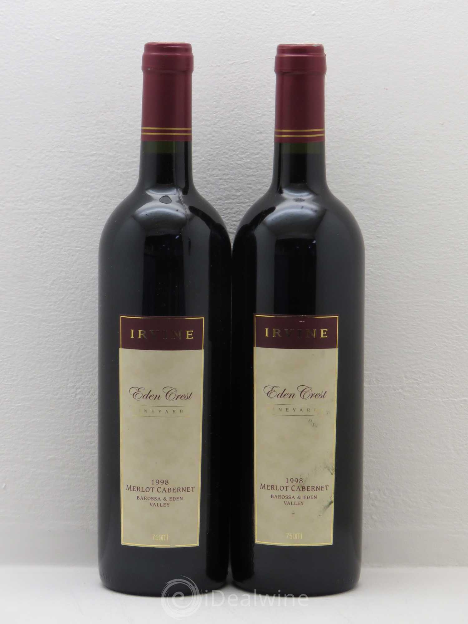 Australie James Irvine Merlot Cabernet Barossa &à éden Valley 1998 - Posten von 2 Flaschen - 0