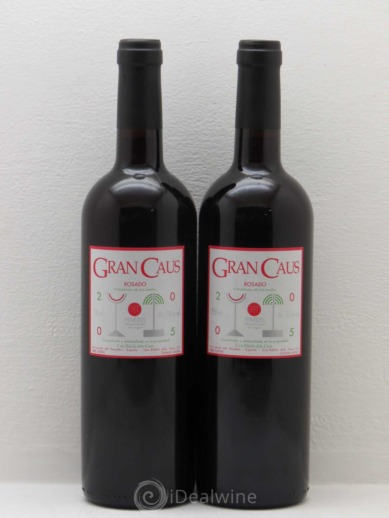 Divers D.O Cava Can Rafols Dels Caus Gran Caus Rosat Merlot 2005 - Posten von 2 Flaschen - 0