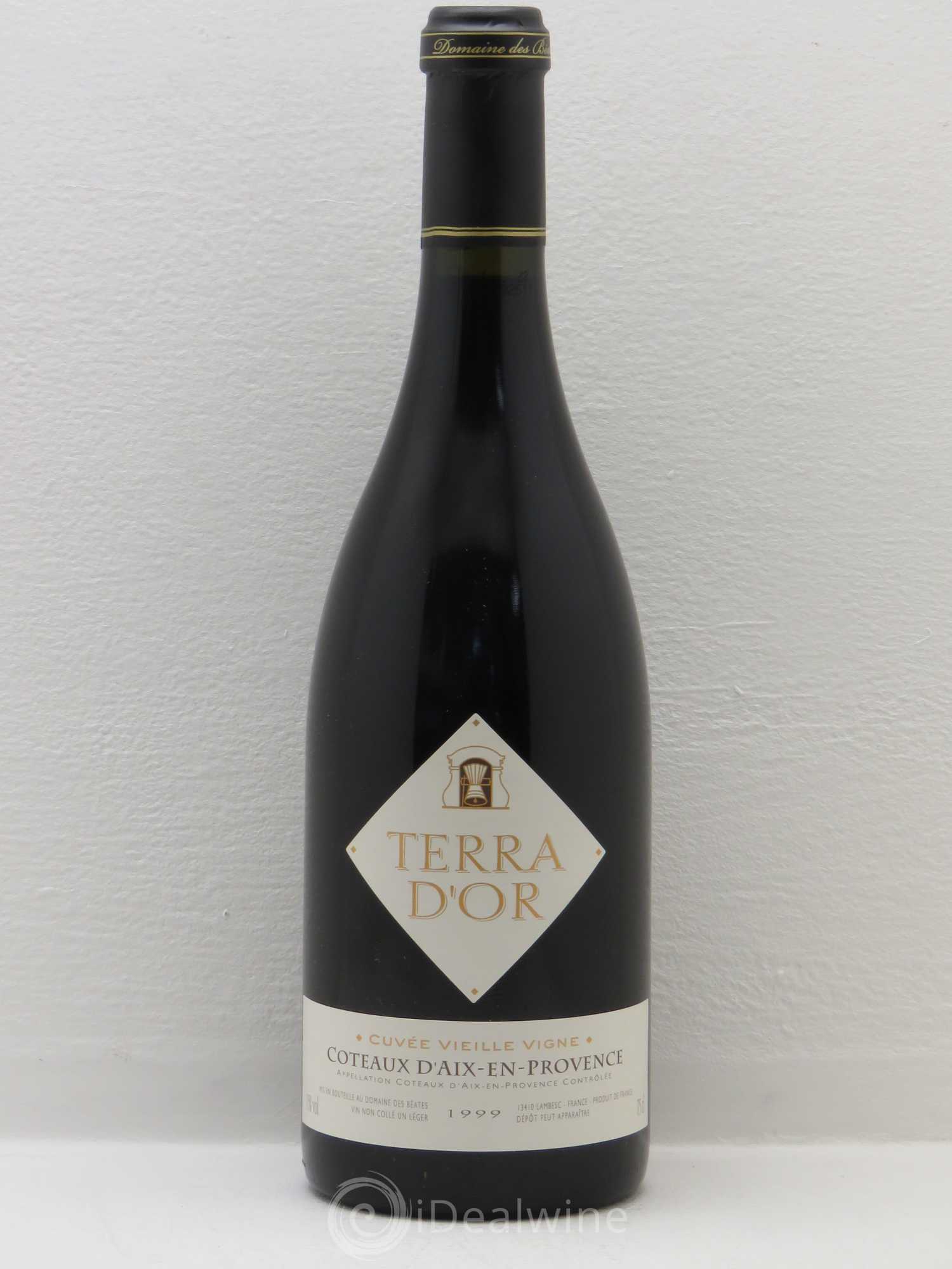 Coteaux d'Aix-en-Provence Domaine Des Beates Terra D'Or Vieilles Vignes 1999 - Posten von 1 Flasche - 0