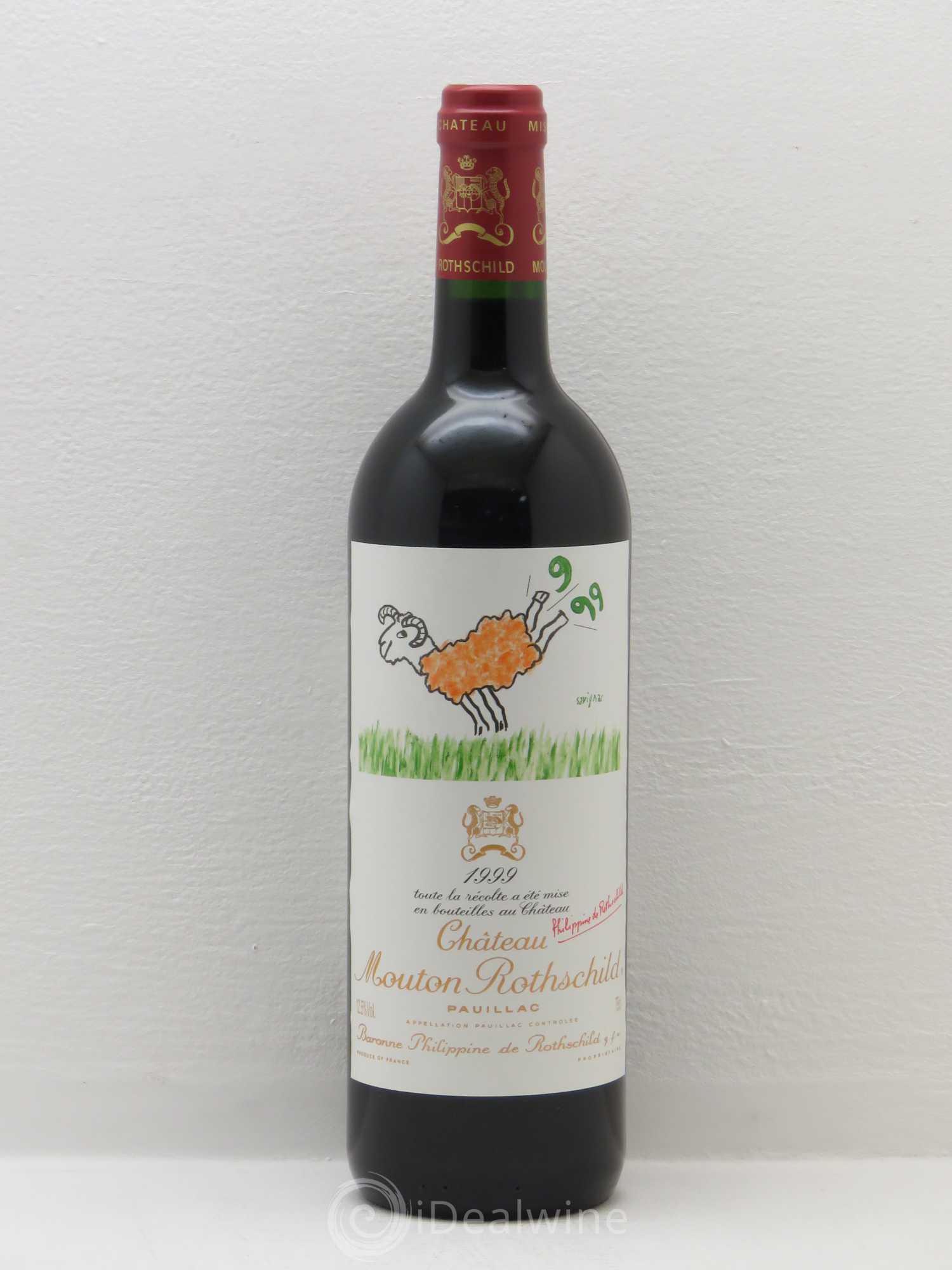Château Mouton Rothschild 1er Grand Cru Classé 1999 - Lot de 1 bouteille - 0