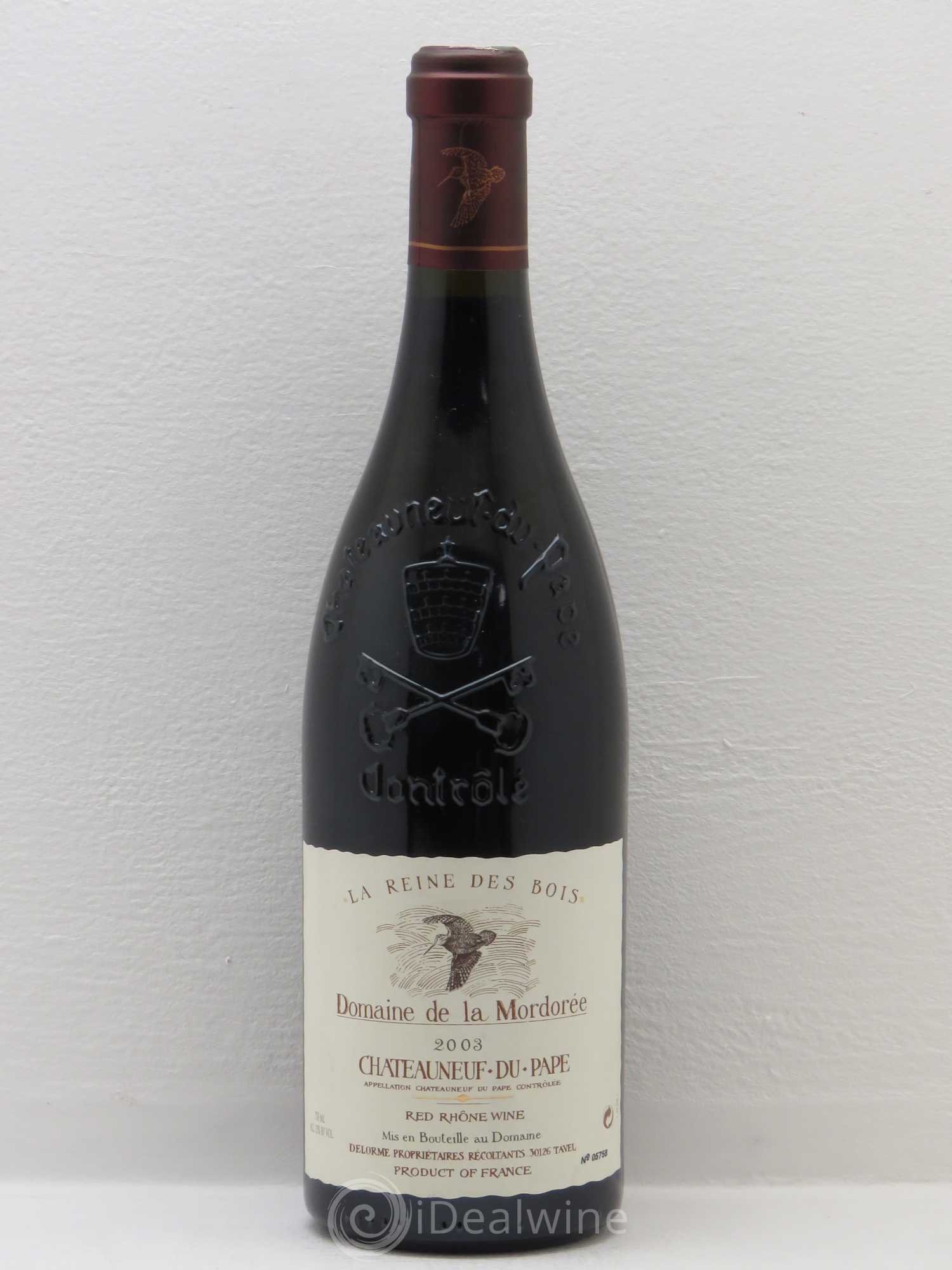Châteauneuf-du-Pape Cuvée de la Reine des Bois La Mordorée (Domaine de) 2003 - Lot de 1 bouteille - 0