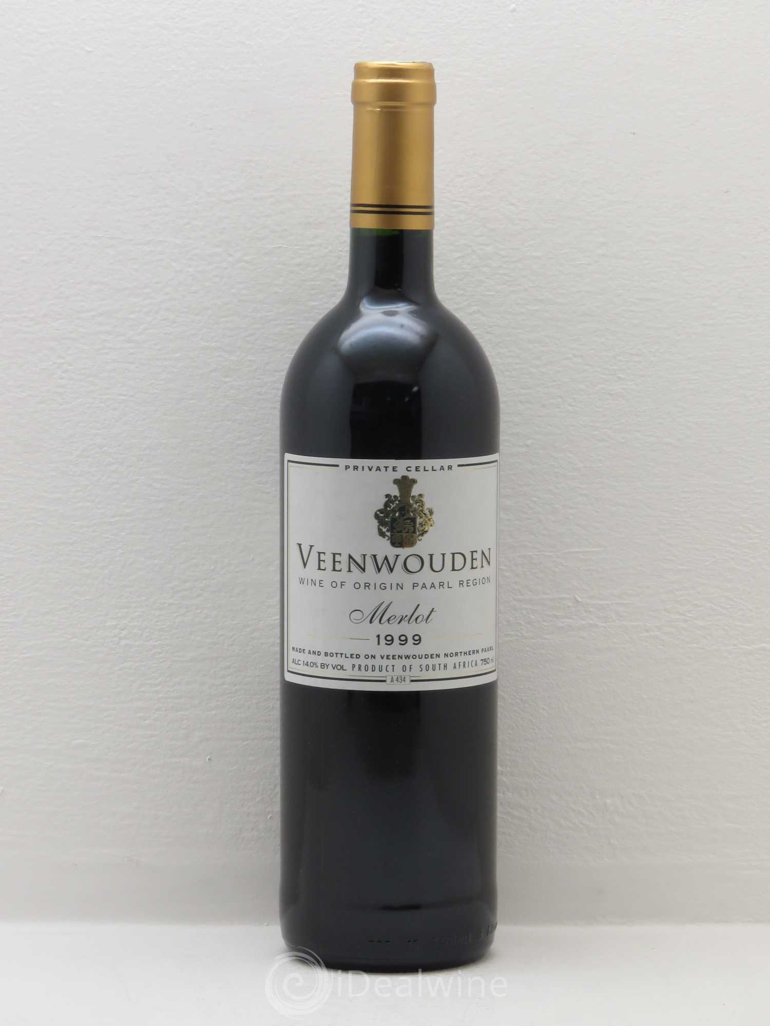 Vins Etrangers Afrique du Sud Veenwouden Merlot 1999 - Lotto di 1 bottiglia - 0