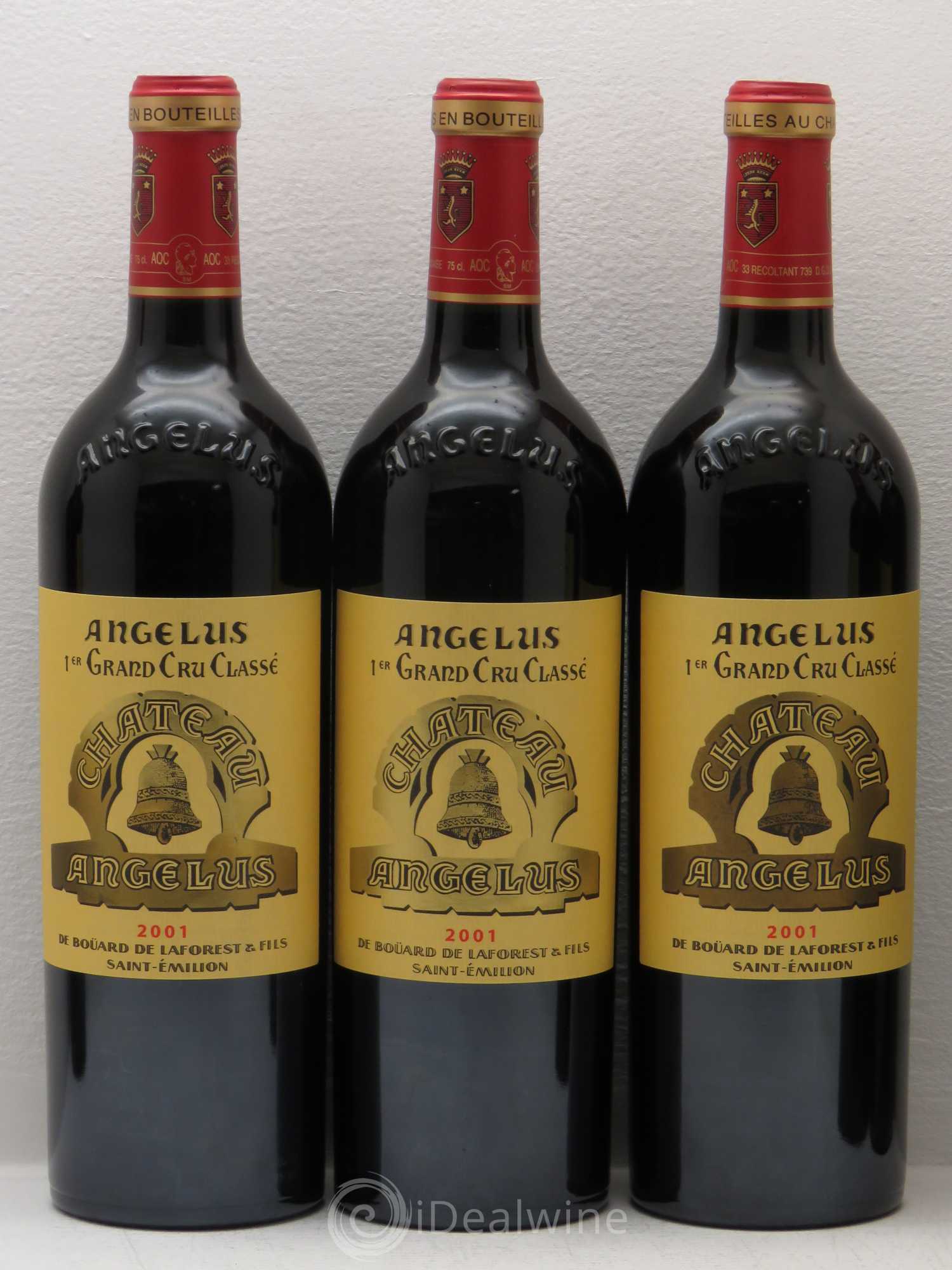 Château Angélus 1er Grand Cru Classé A 2001 - Lot de 6 bouteilles - 1