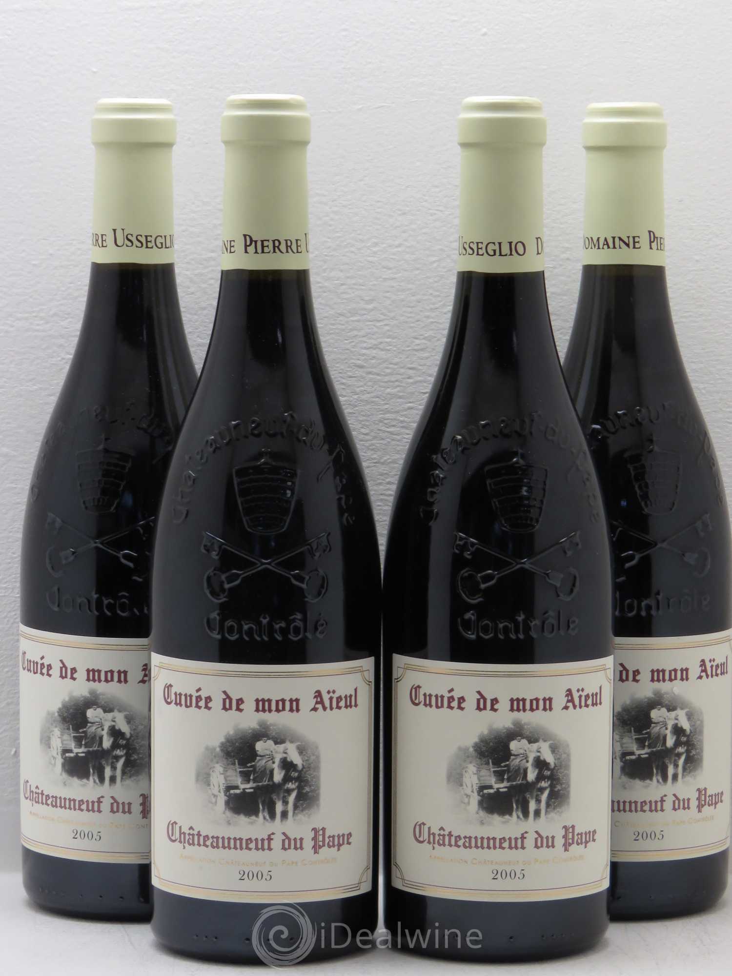 Châteauneuf-du-Pape Cuvée de mon Aïeul Pierre Usseglio & Fils 2005 - Lot de 4 bouteilles - 0