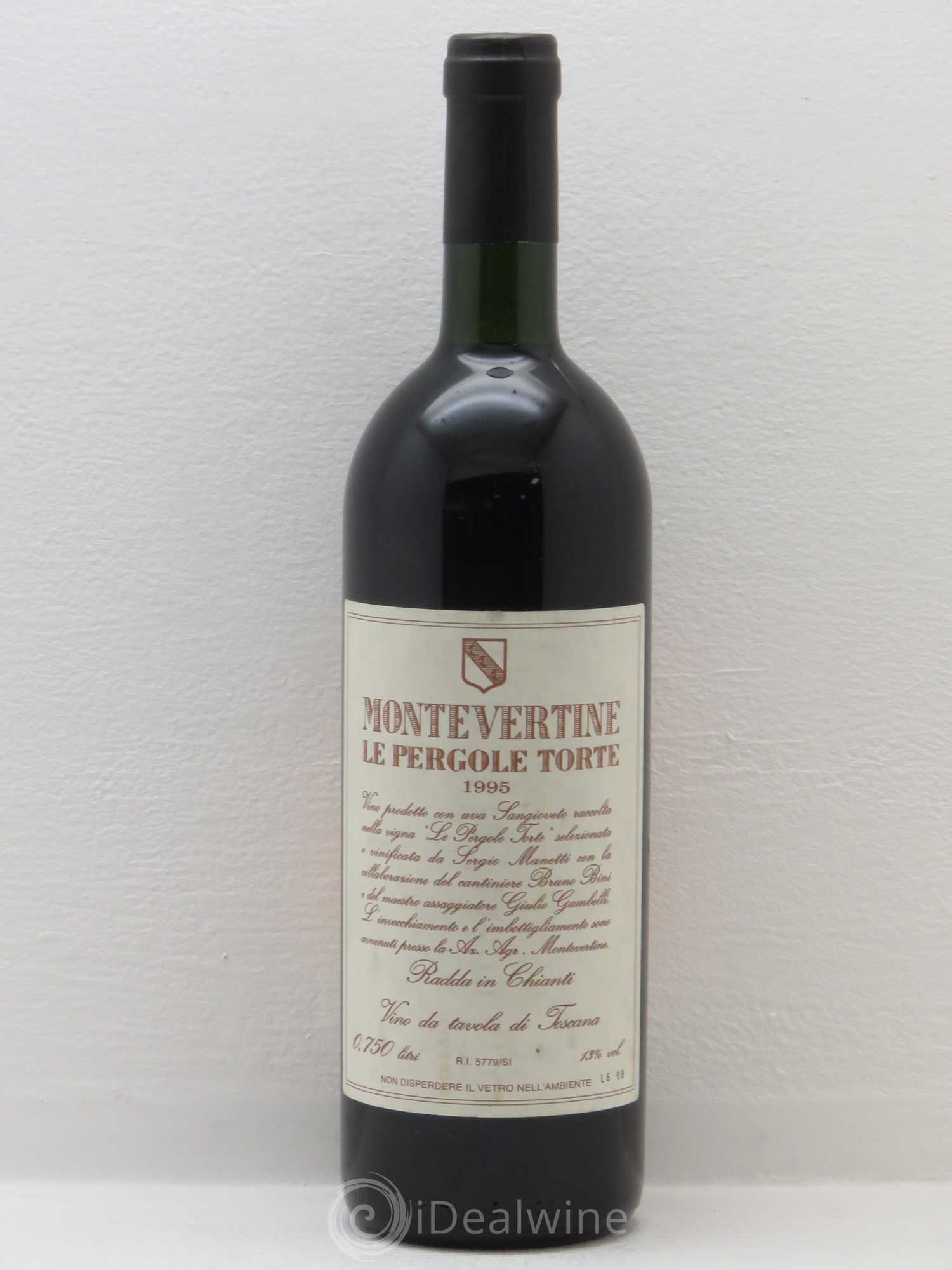 Toscana IGT Montevertine Le Pergole Torte Famille Manetti 1995 - Lot de 1 bouteille - 1