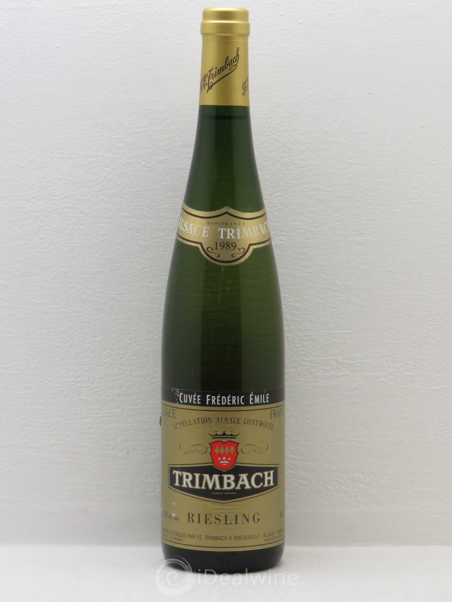 Alsace Riesling Cuvée Frédéric Emile Trimbach (Domaine) 1989 - Lot de 1 bouteille - 0